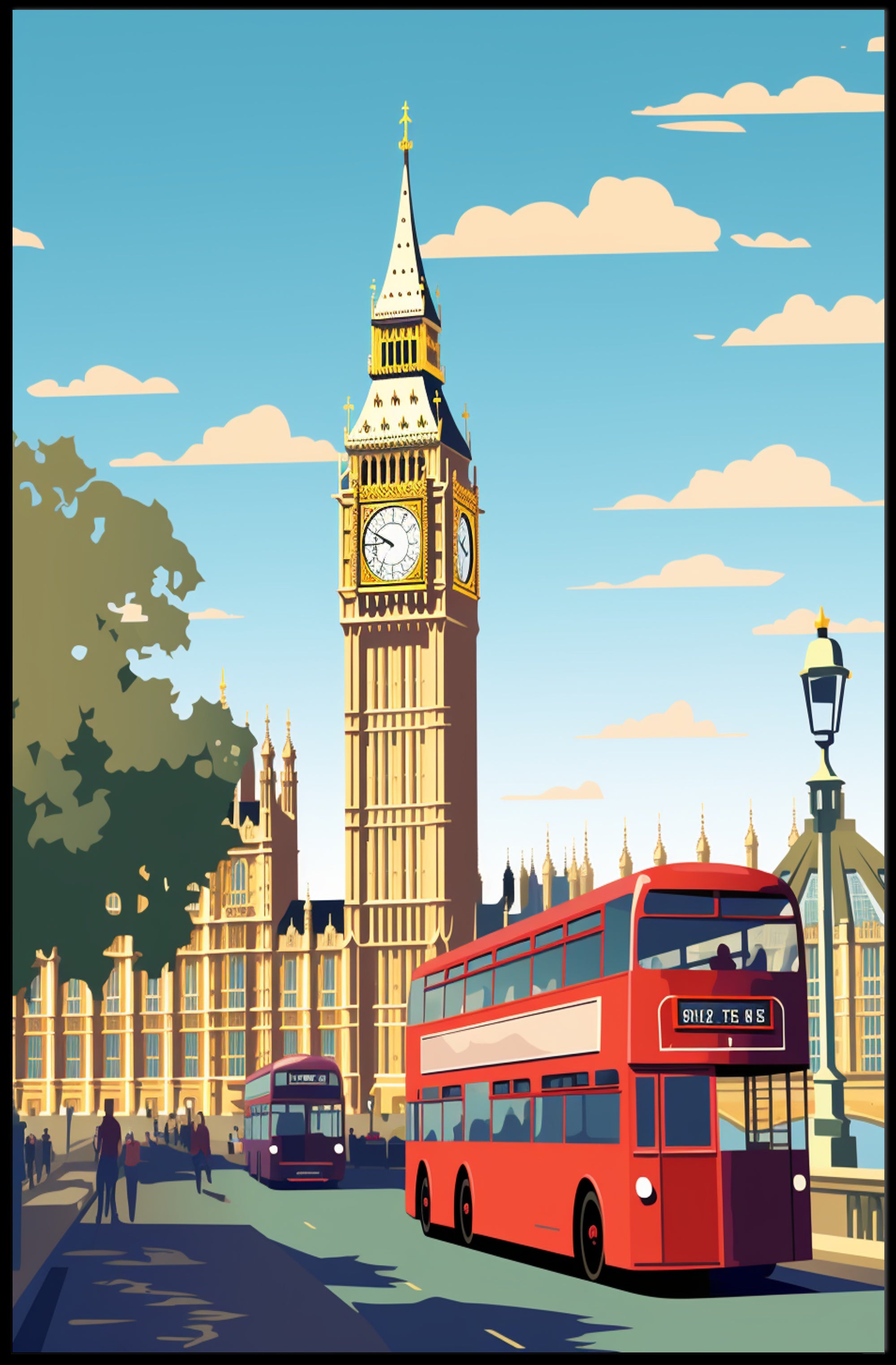 London Landmarks Big Ben And Poster