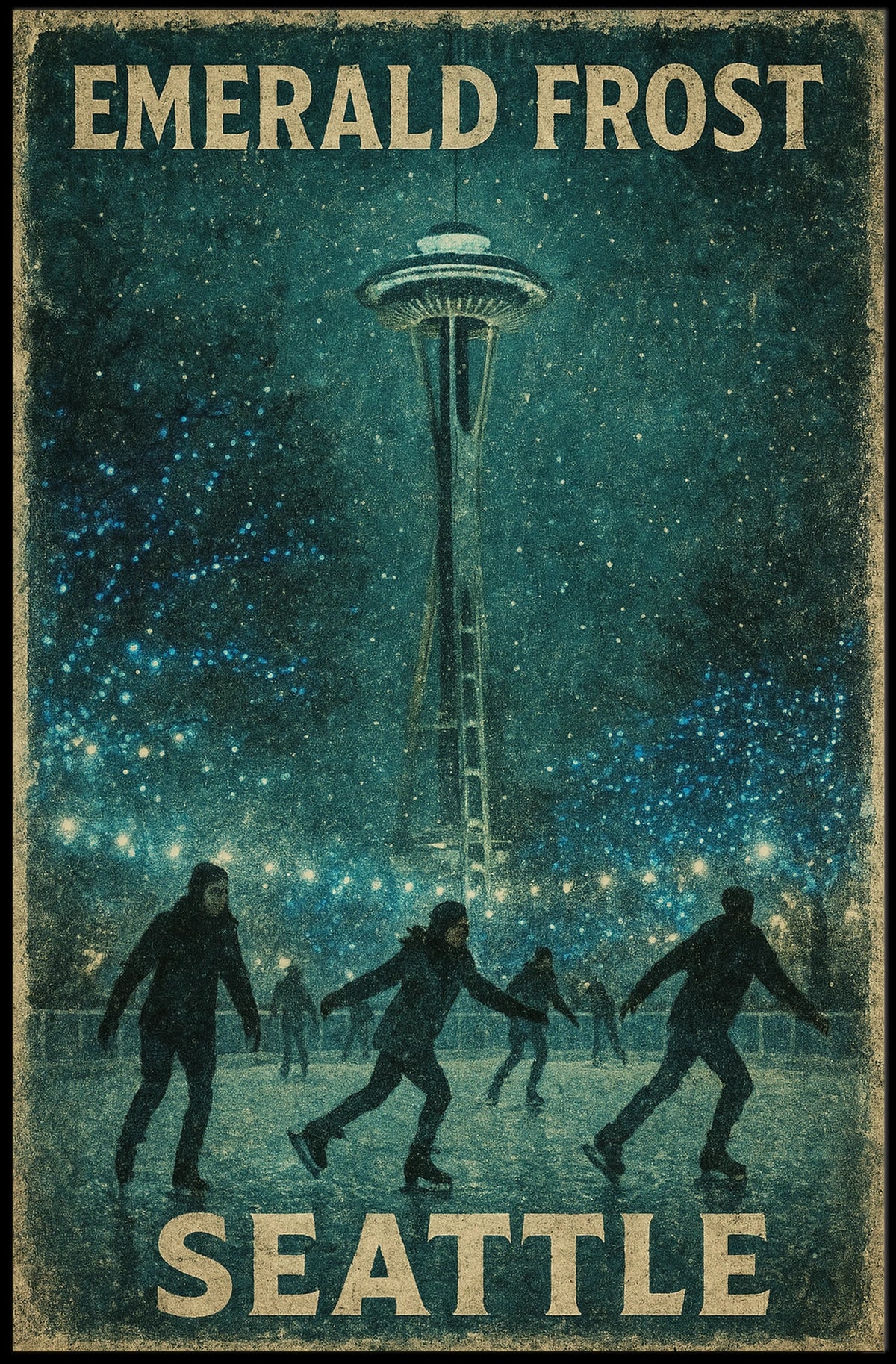 Emerald Frost In Seattle Poster
