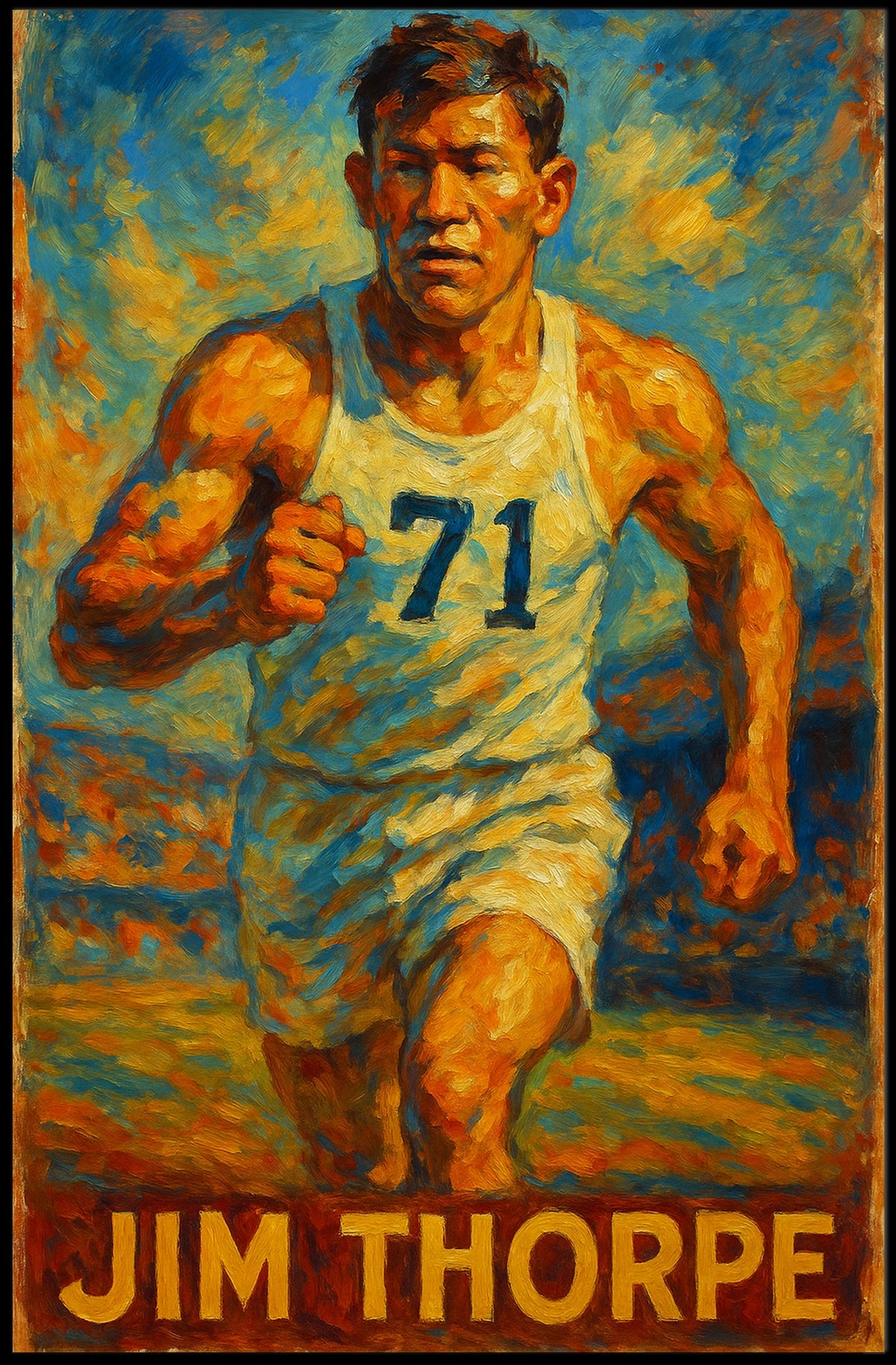 Jim Thorpe Athletic Legend Poster