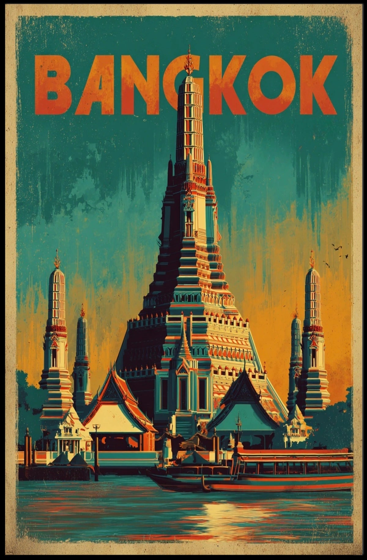 Bangkok Skyline Poster