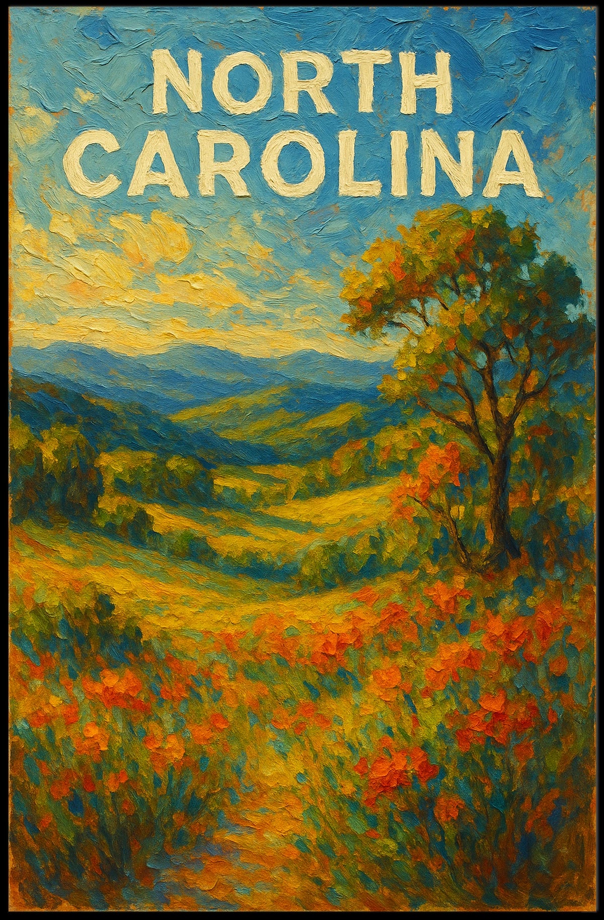 North Carolina Landscape Poster