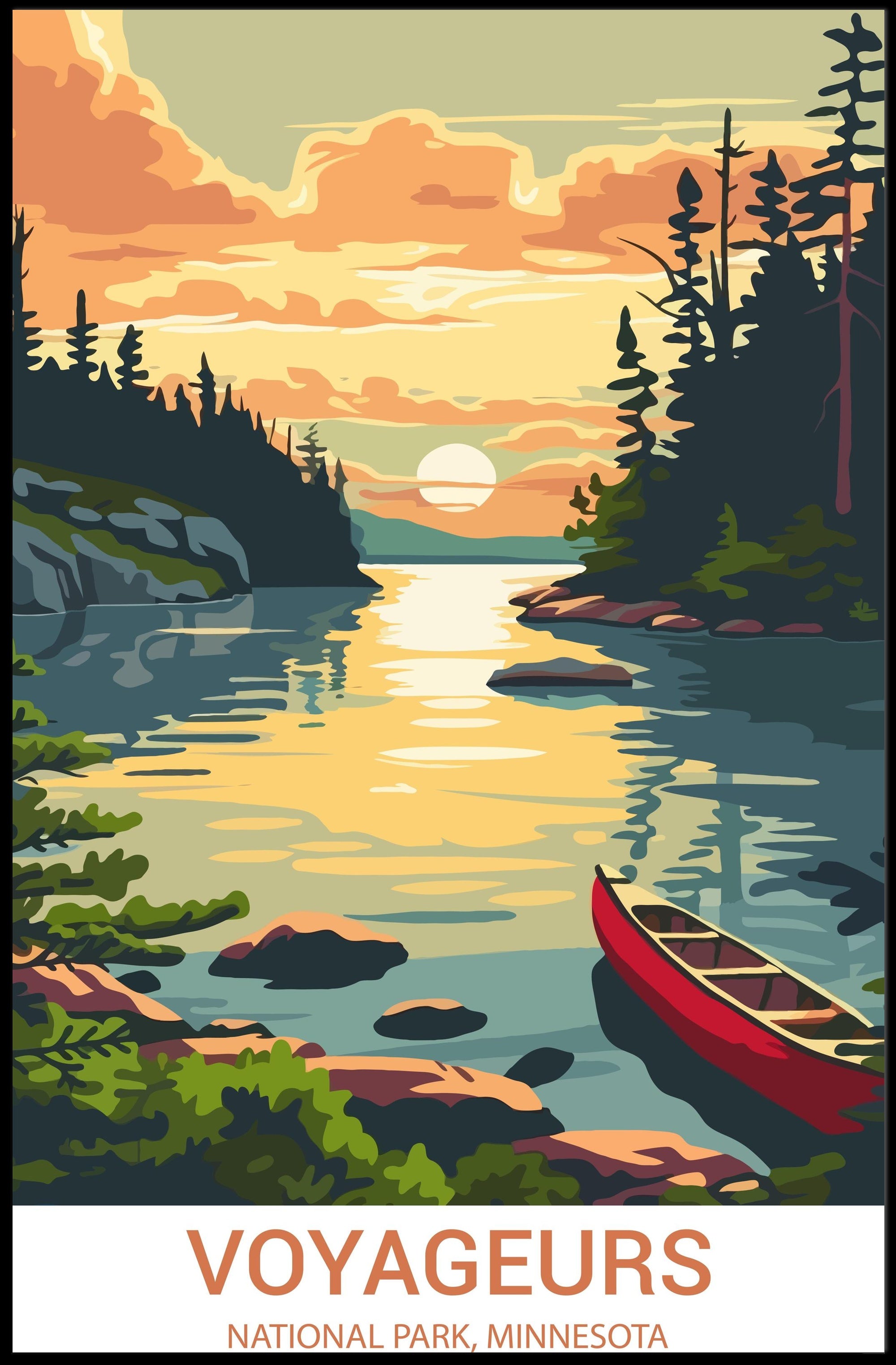 Voyageurs National Park Poster