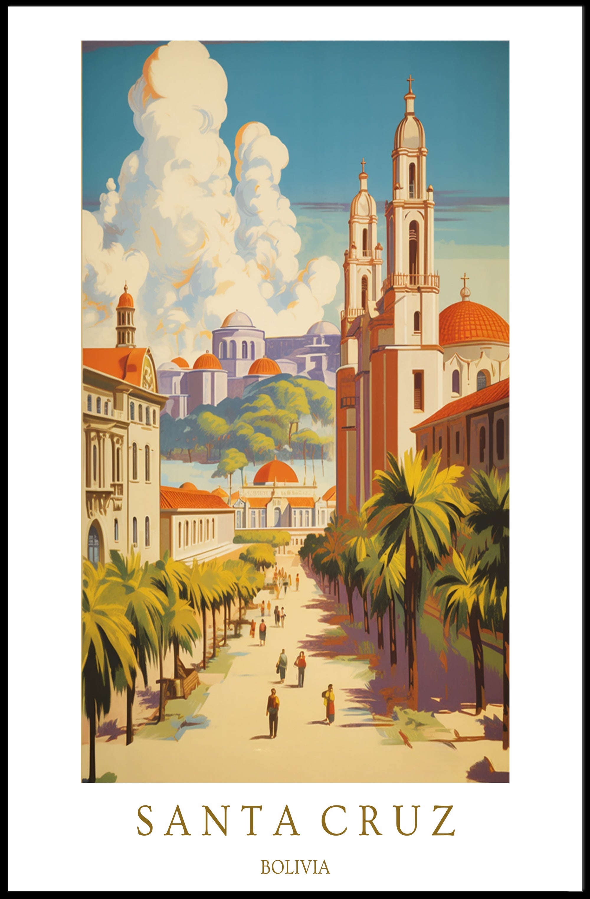 Santa Cruz, Bolivia Poster PosterGoat