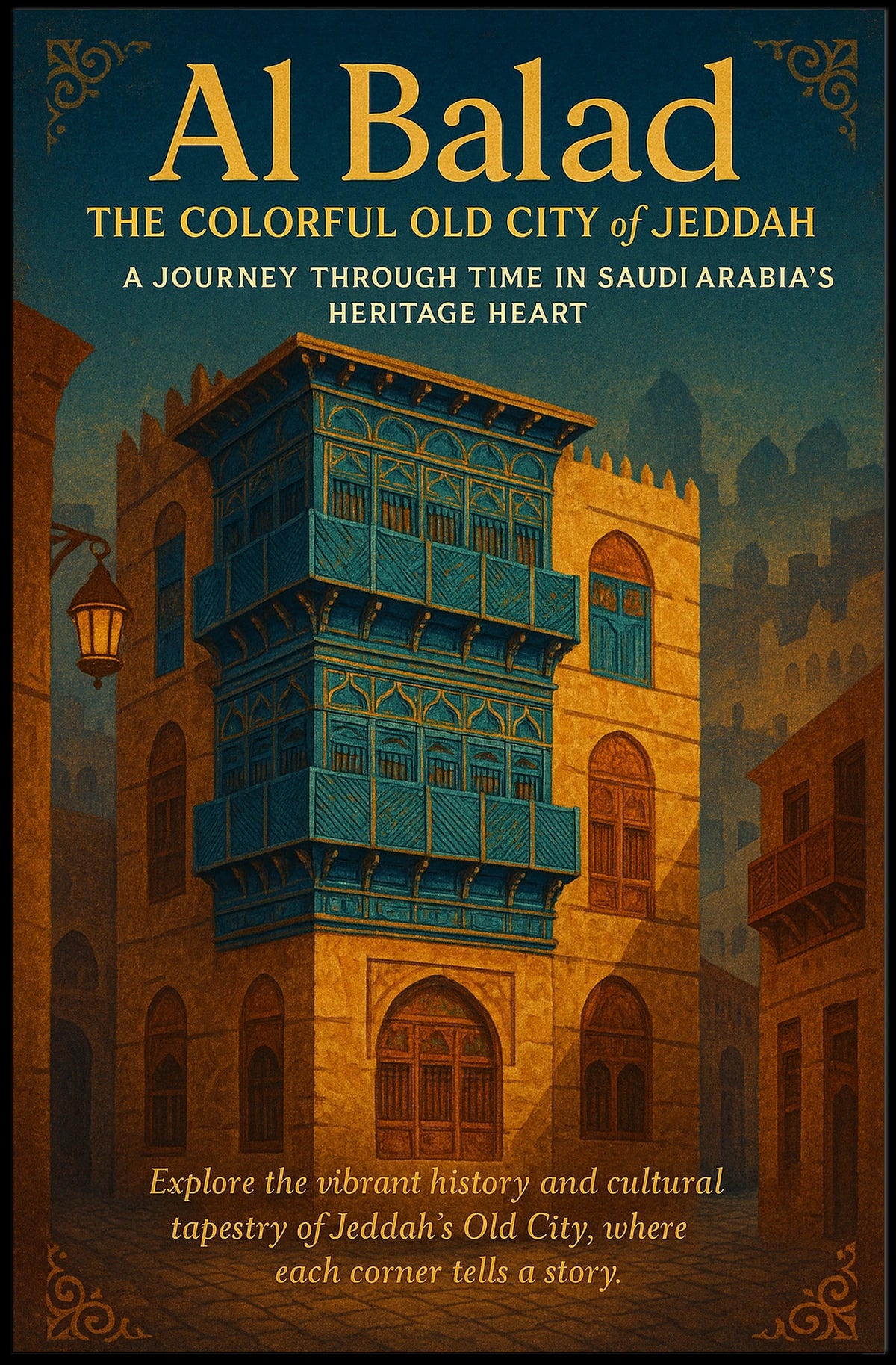 Al Balad The Colorful Old City Of Poster