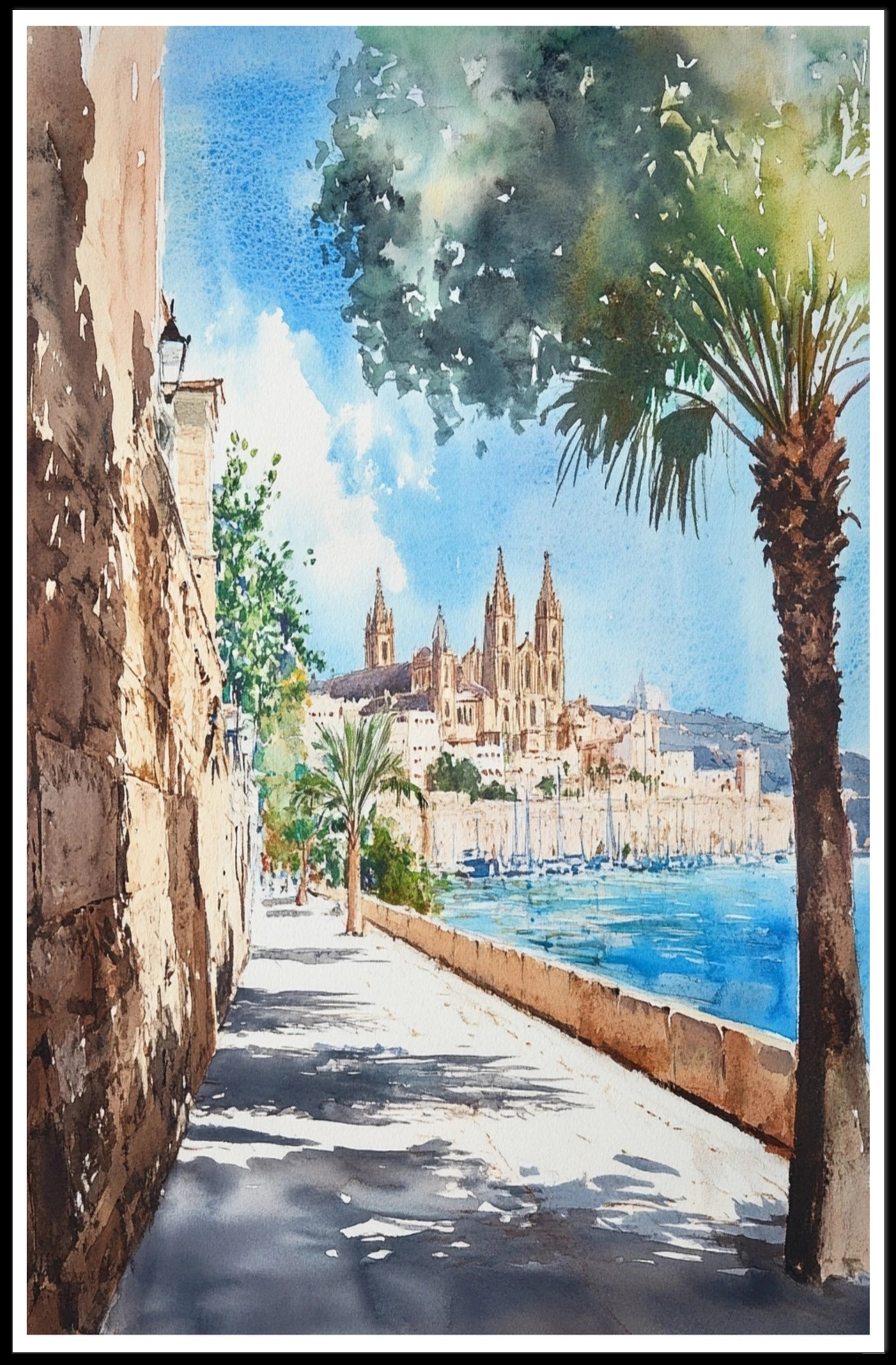 Coastal Cathedral Pathway Poster PosterGoat