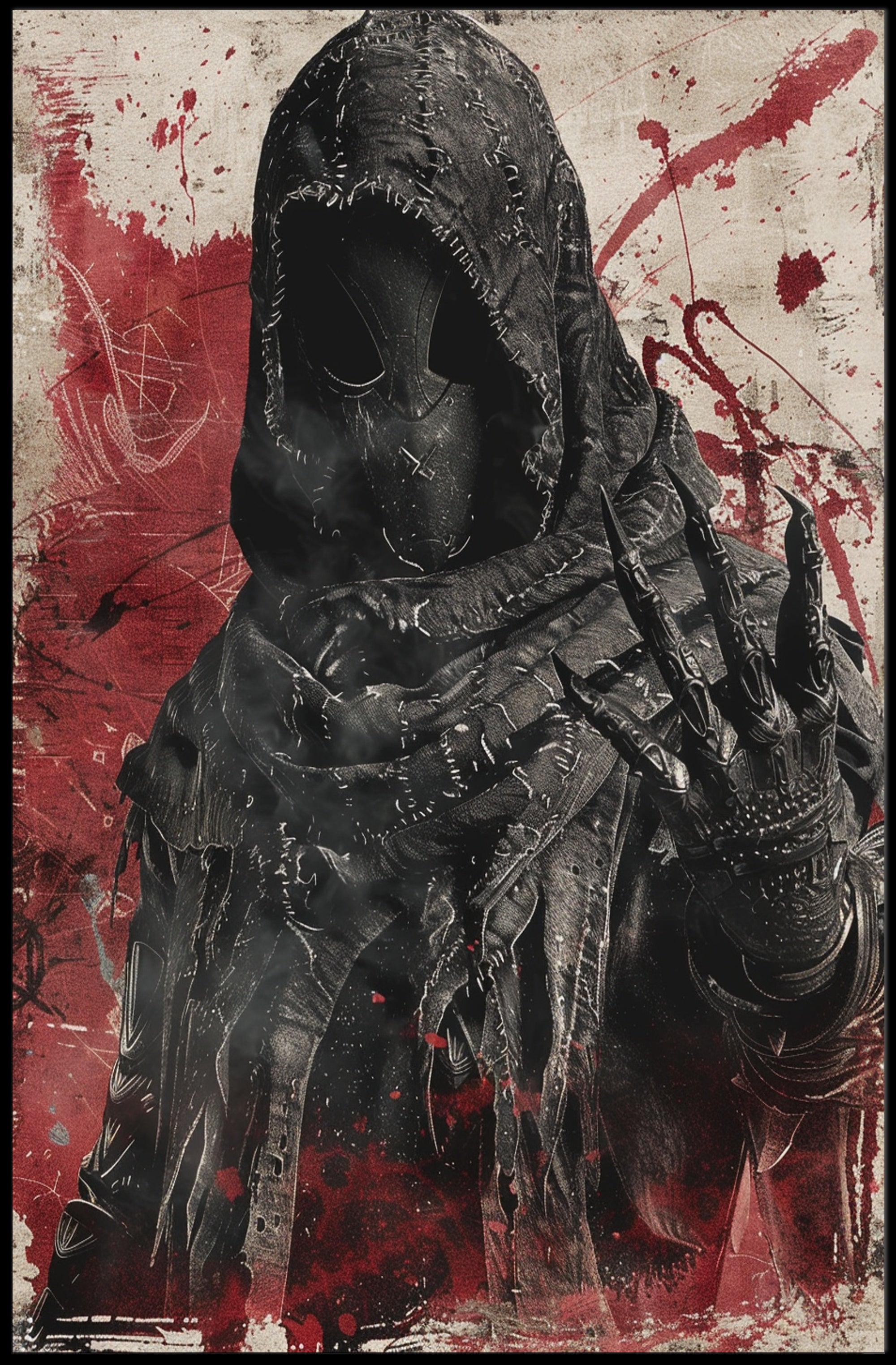 The Enigmatic Figure Art Poster Decor for Home and Office PosterGoat