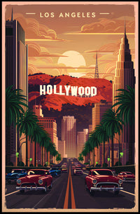 Retro Los Angeles Vibes Poster