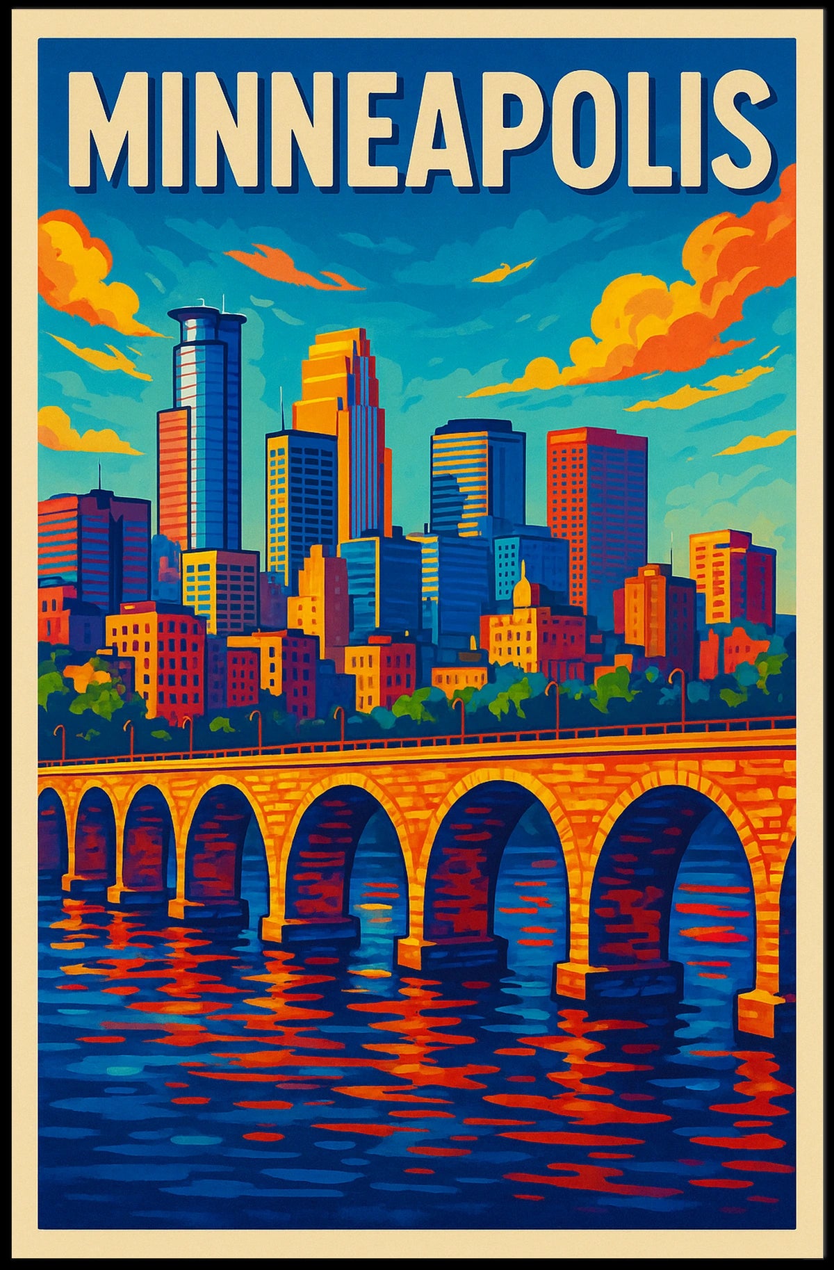 Minneapolis Skyline Poster