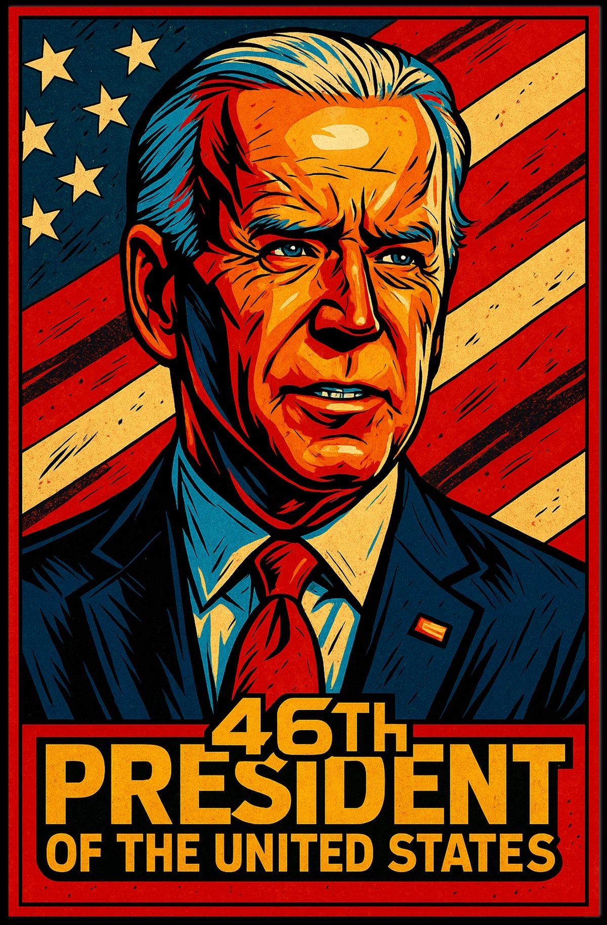 46Th President Of The United States Poster Wall Art Decor