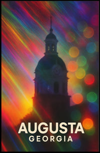 Augusta Georgia Scenic Minimalist Wanderlust Poster