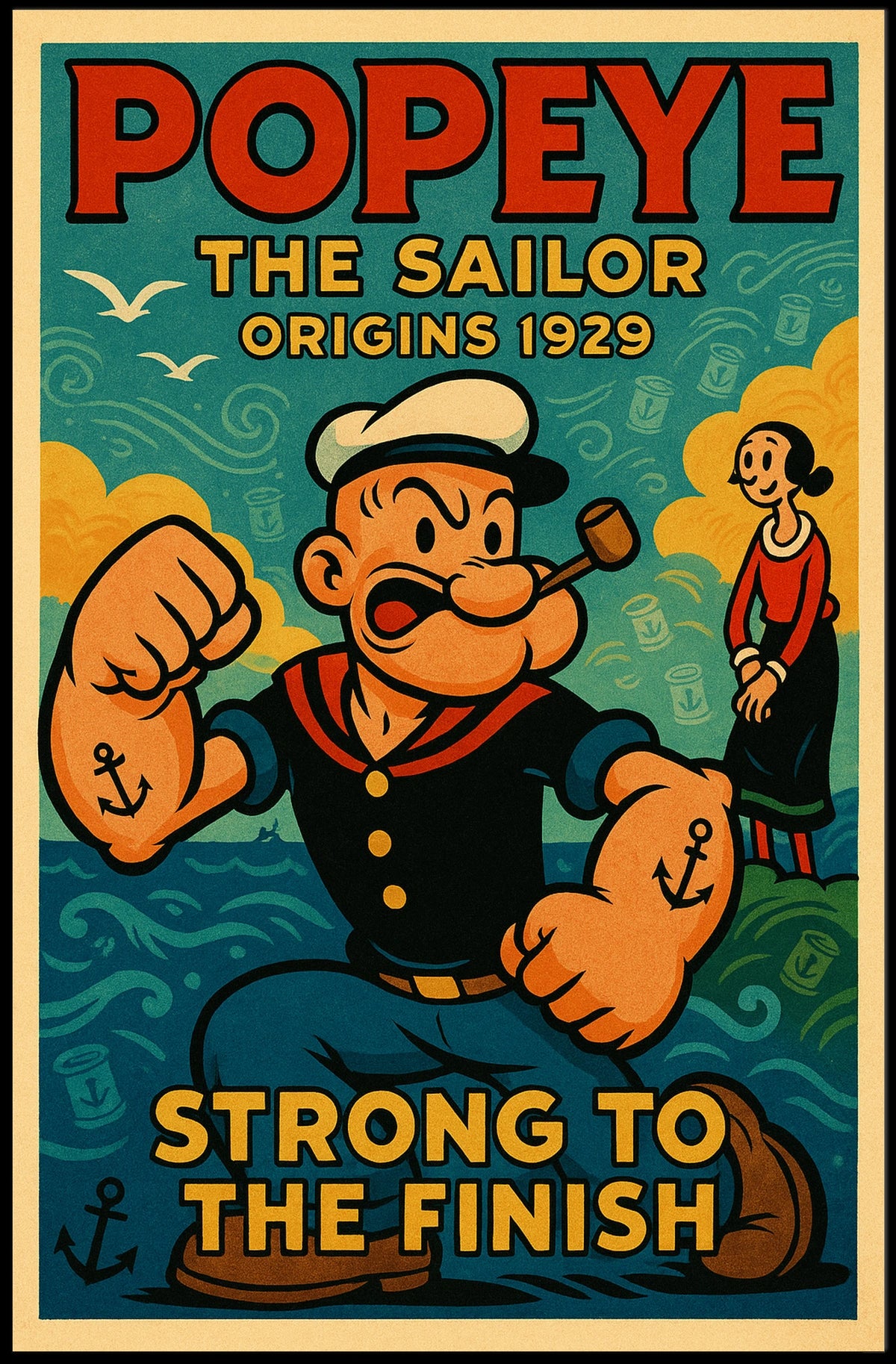 Popeye 1929 Art Poster POP-235