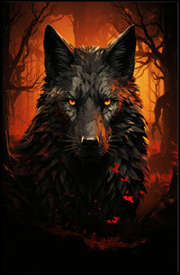 The Enigmatic Wolf Poster