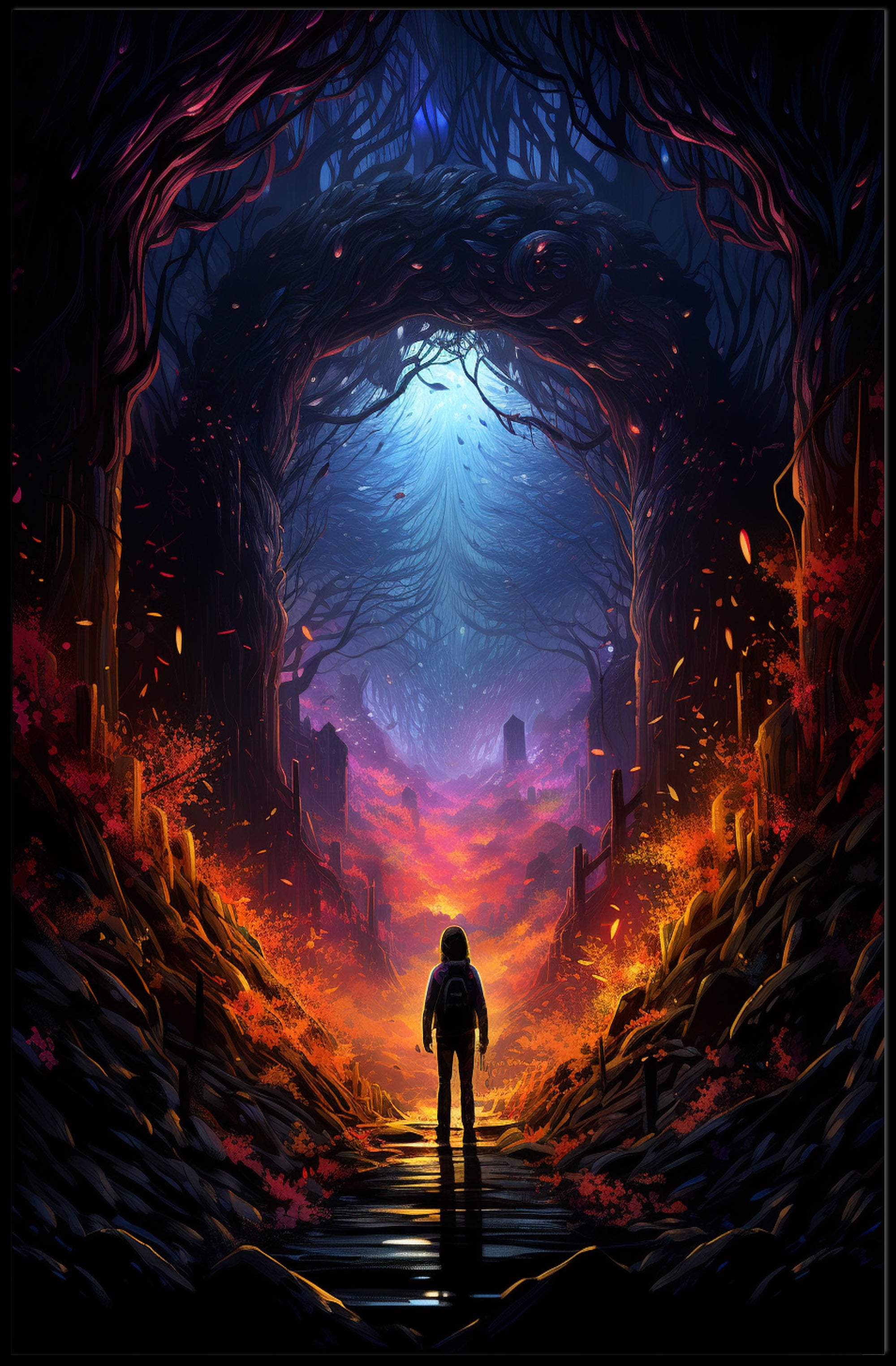 Journey Through The Enchanted Forest Poster