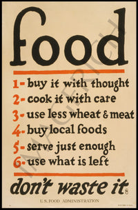 Food Conservation Tips Poster PosterGoat
