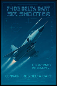 F-106 Delta Dart Six Shooter Poster