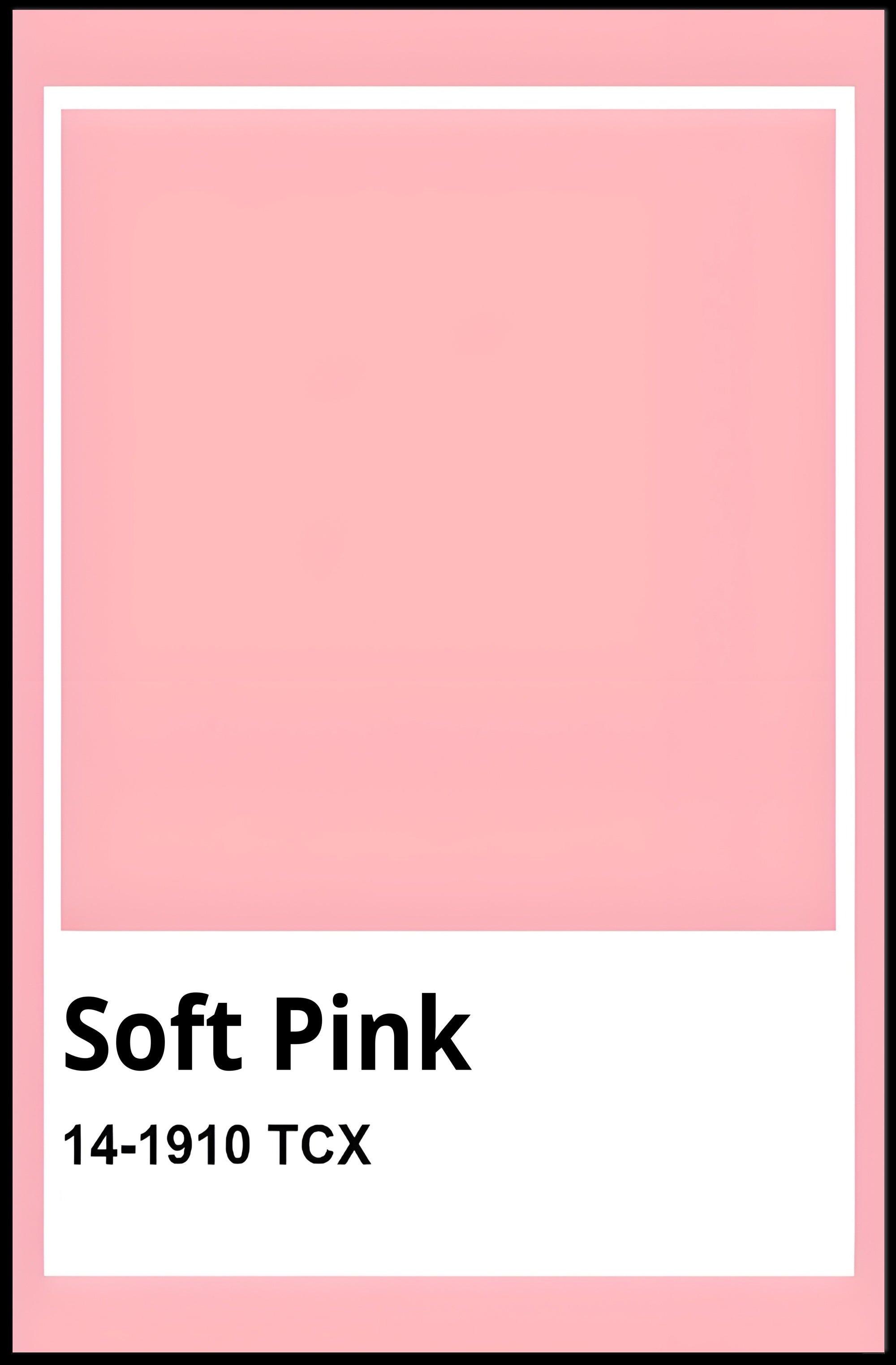 Soft Pink Minimalistic Design Abstract or Artistic Poster PosterGoat