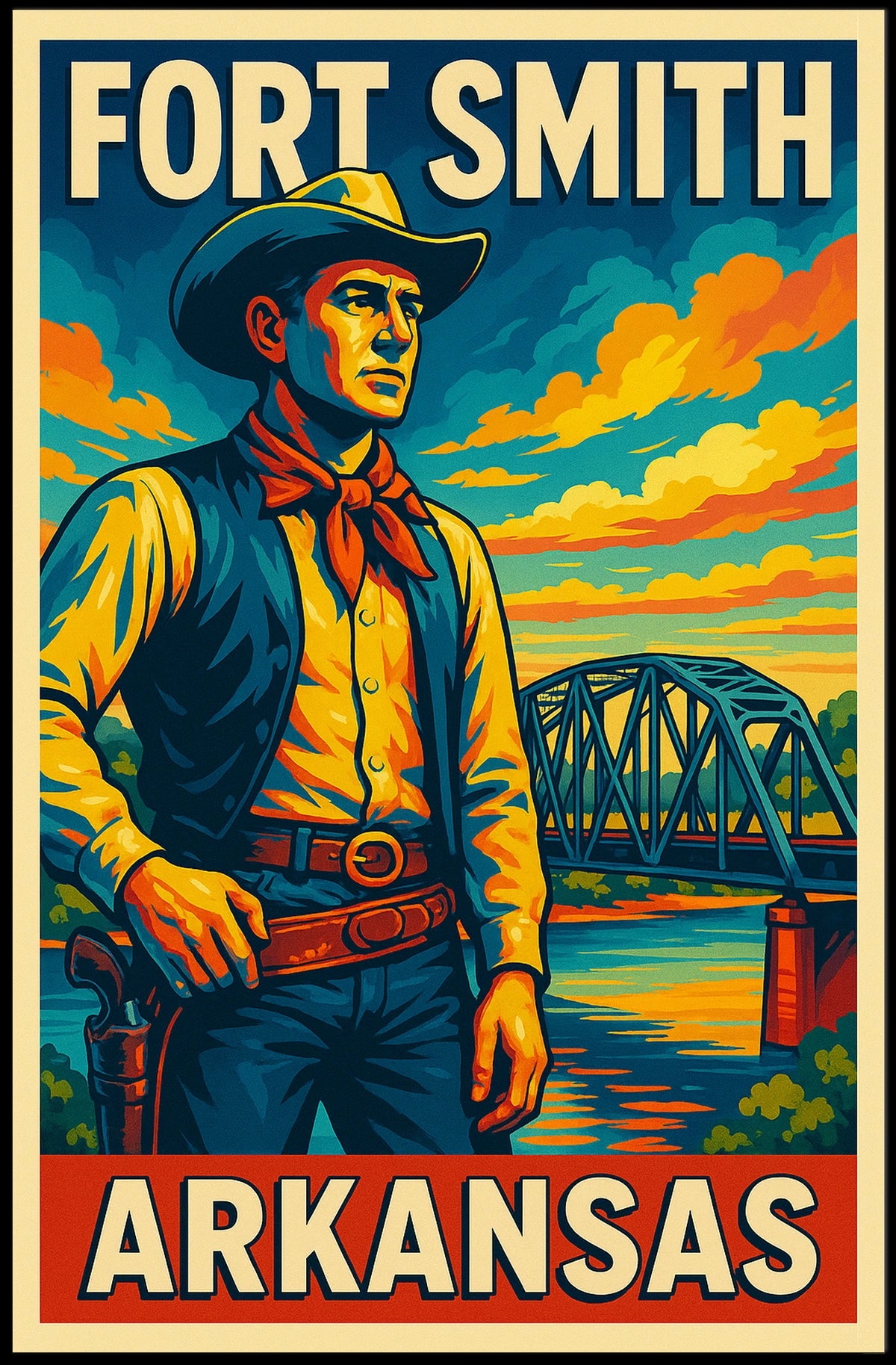 Fort Smith, Arkansas Western Heritage Poster
