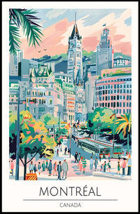 Vibrant Montreal Poster PosterGoat