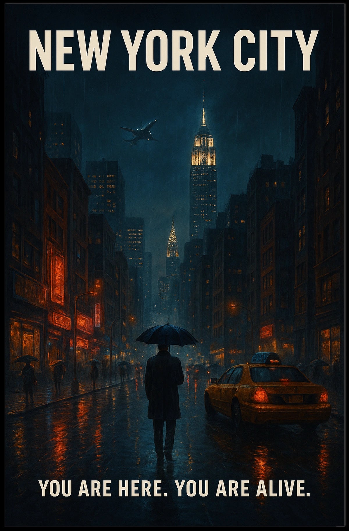 New York City You Are Here Poster