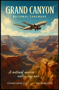 Grand Canyon Adventure Vintage Travel Poster PosterGoat