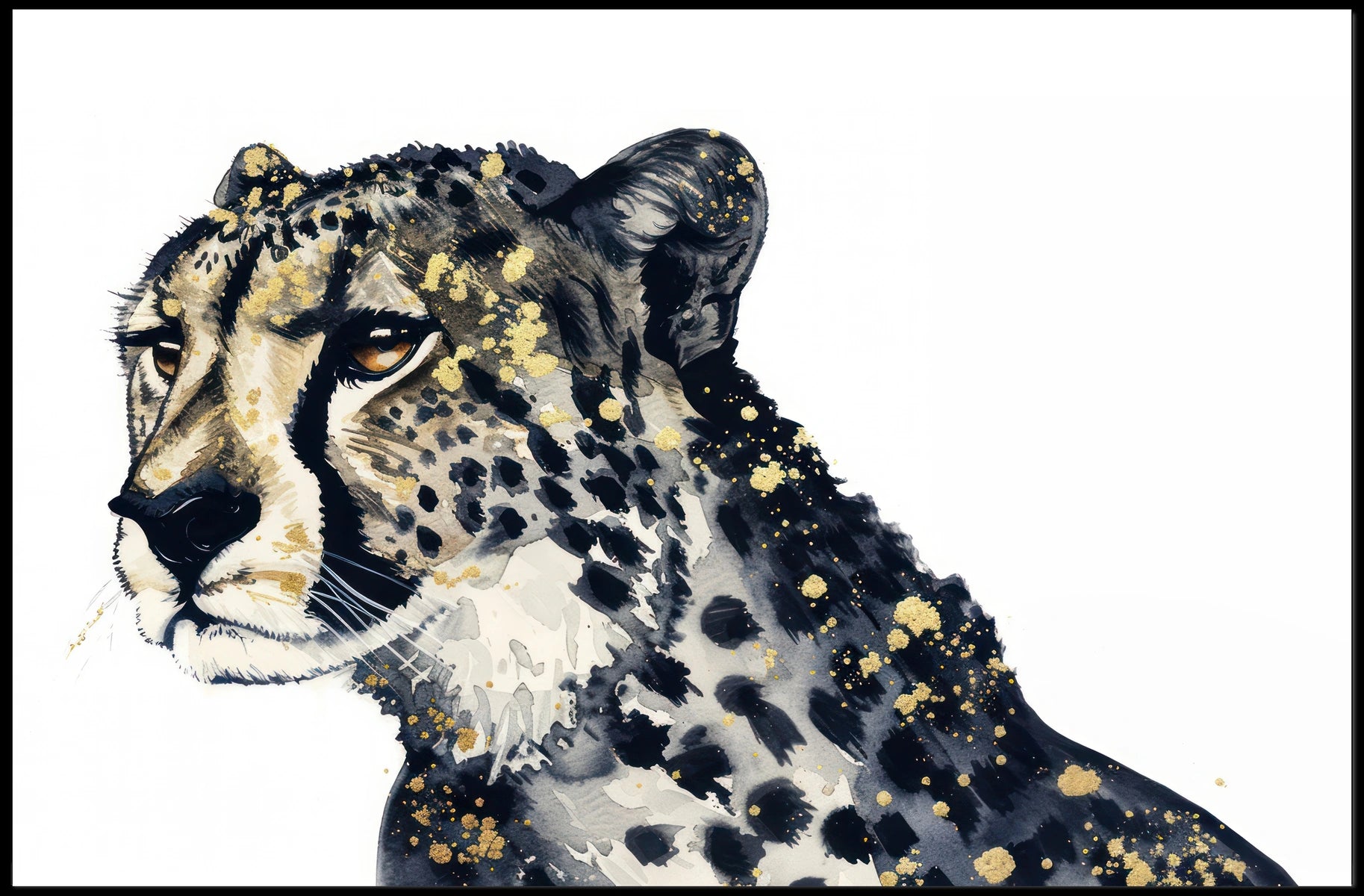 Majestic Cheetah Art Poster