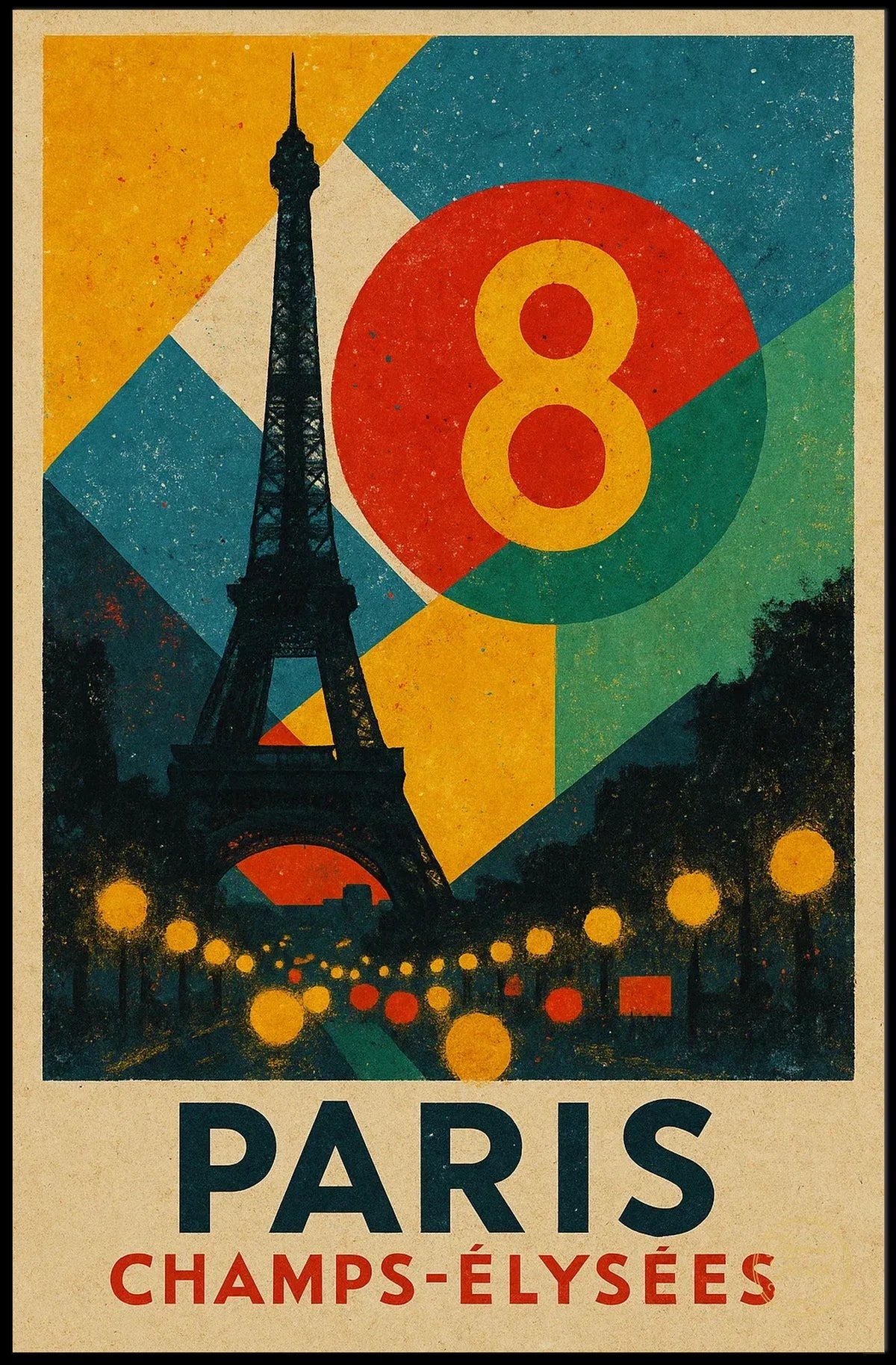 Paris Champs-Élysées Poster