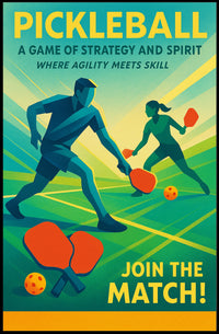 Pickleball A Game of Strategy and Spirit Poster