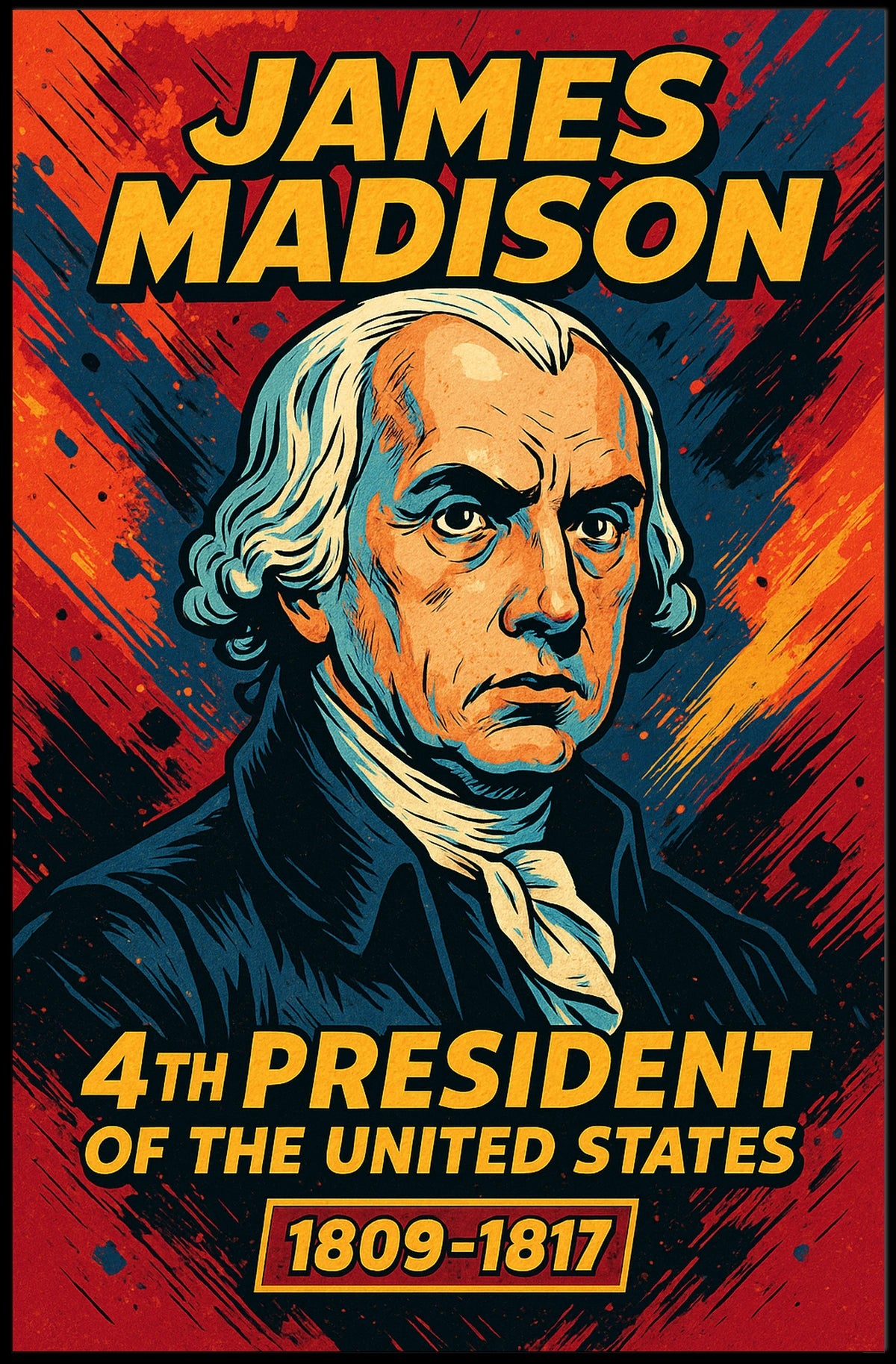 James Madison 4th President Poster Wall Art Heritage