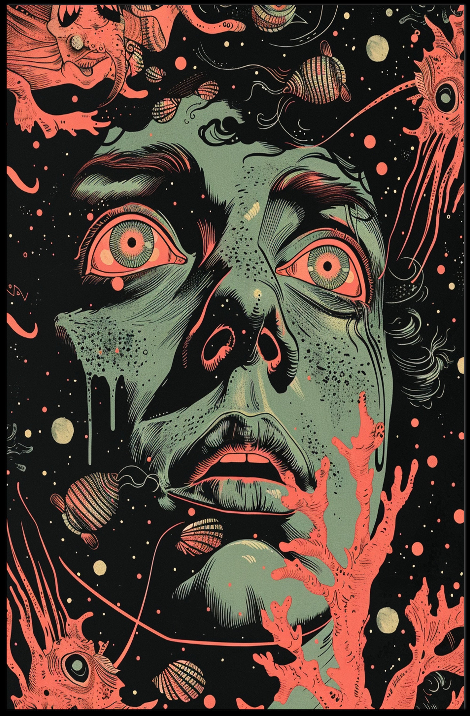 Cosmic Vision Art Print Poster for Home Decor and Wanderlust Enthusiasts PosterGoat