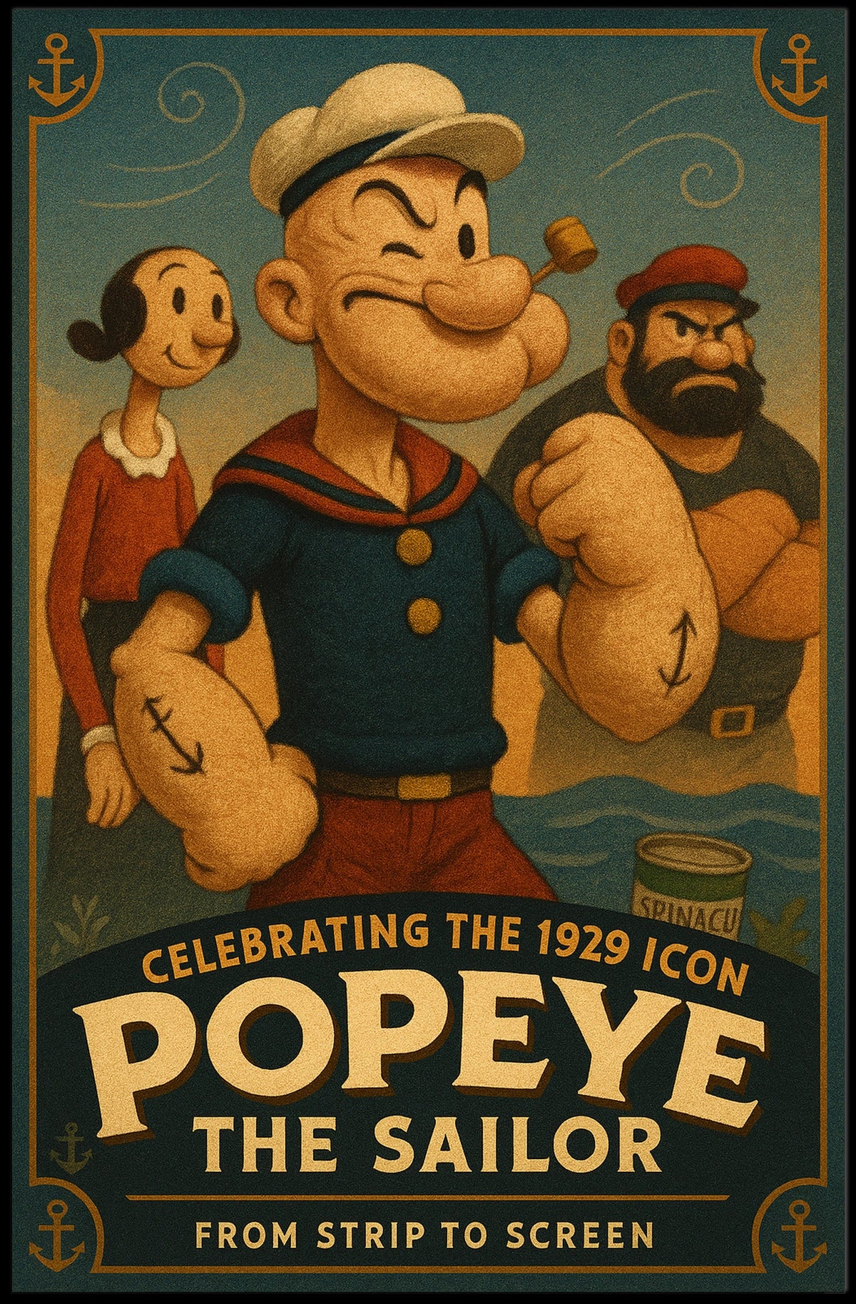 Popeye 1929 Art Poster POP-75