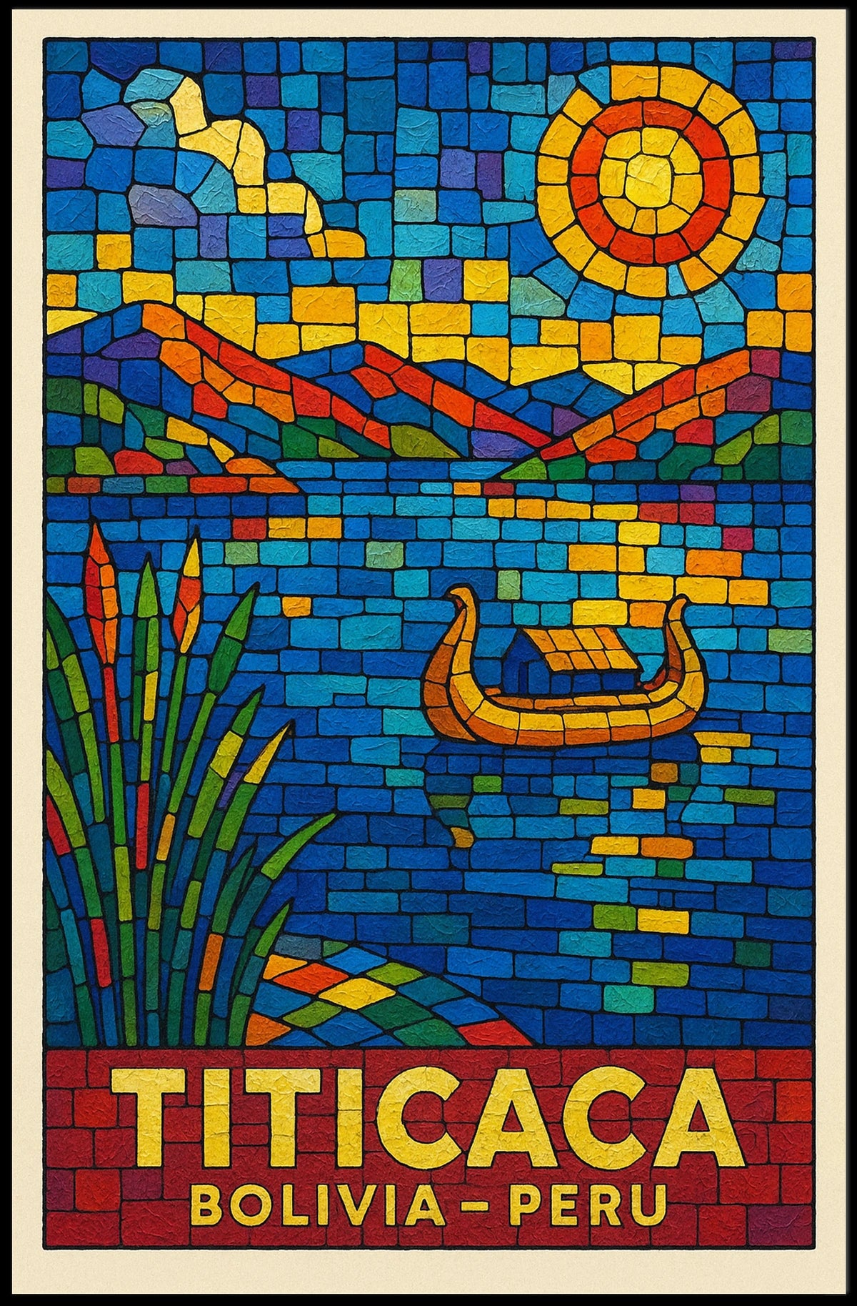 Titicaca Bolivia-Peru Poster
