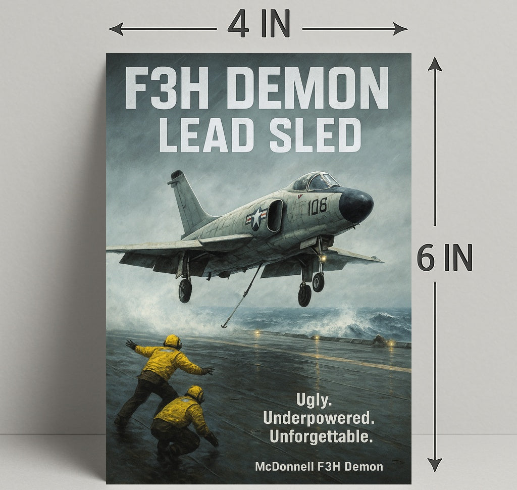 F3H Demon Lead Sled Poster PosterGoat