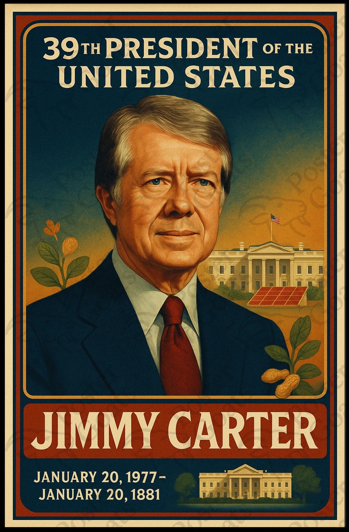 Jimmy Carter Historical Presidential Poster