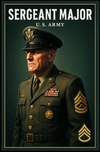 Sergeant Major U.S. Army Poster PosterGoat