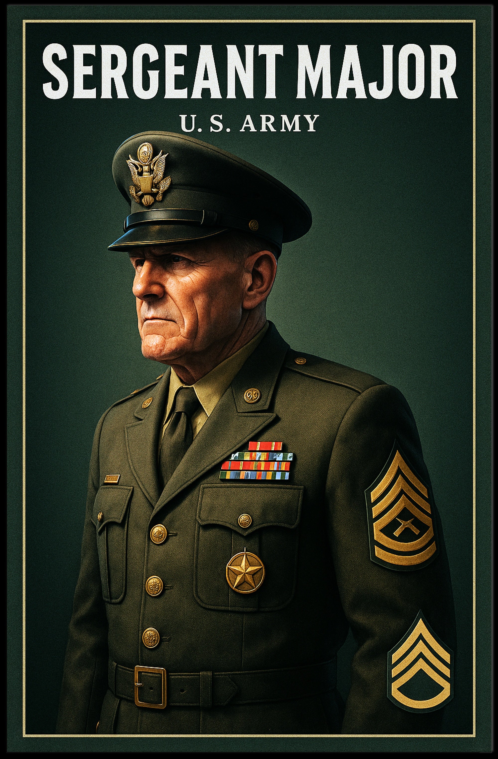 Sergeant Major U.S. Army Poster PosterGoat