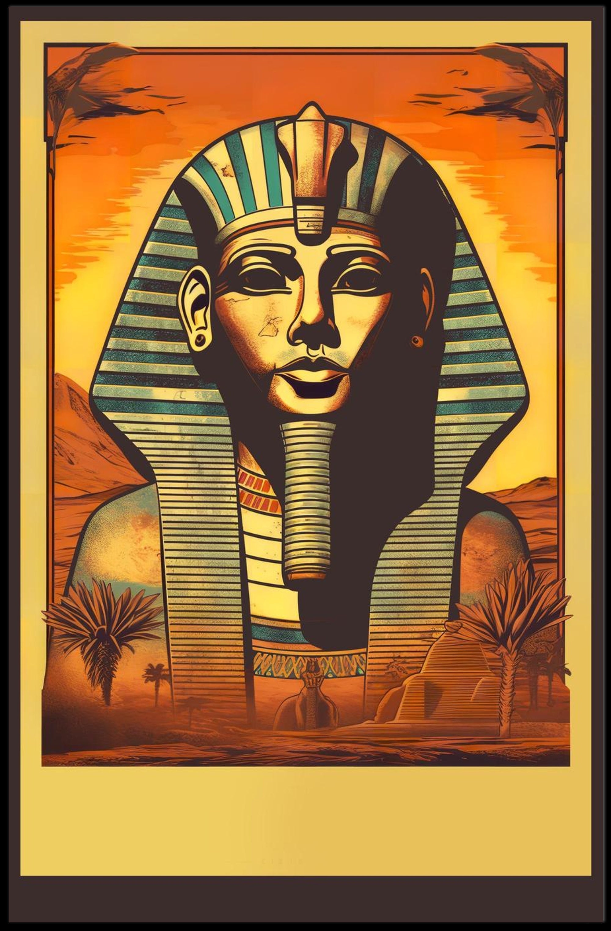 Ancient Pharaoh Art Poster