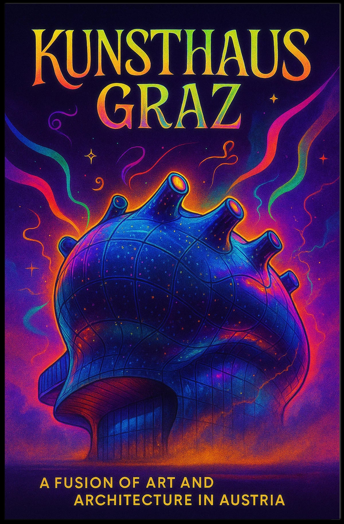 Kunsthaus Graz A Fusion of Art and Architecture Poster