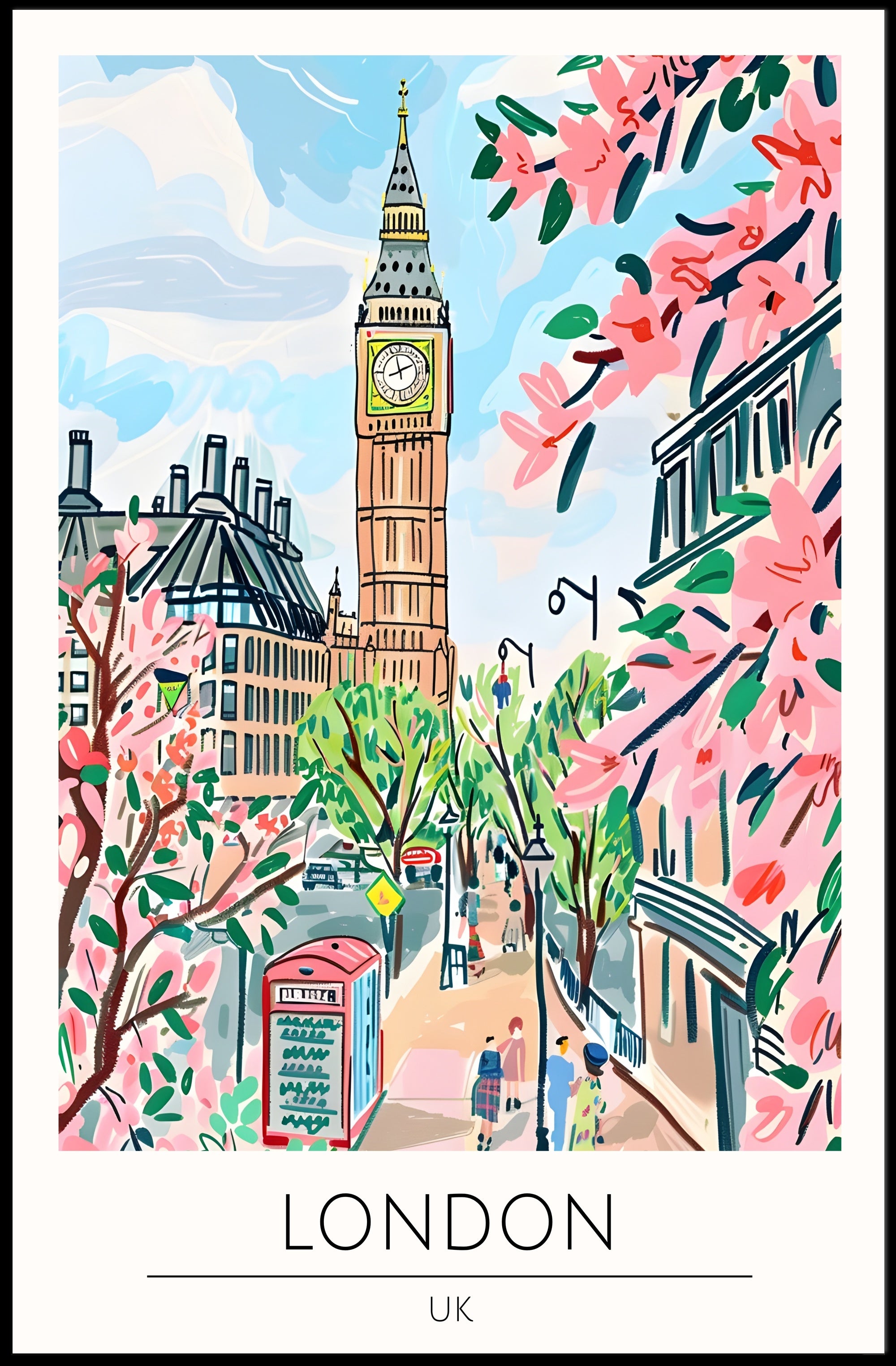 Springtime in London Poster PosterGoat