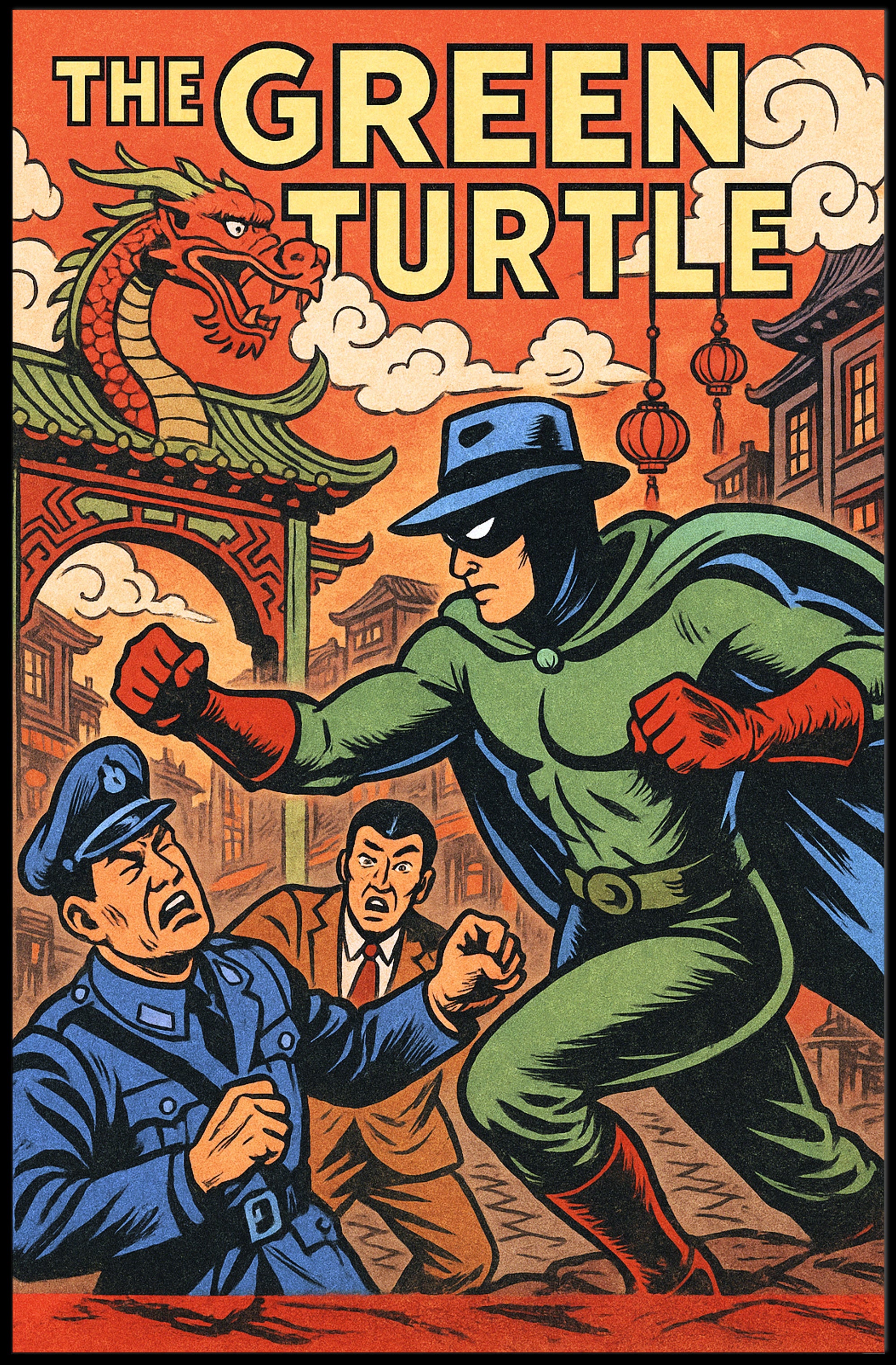 The Green Turtle Poster PosterGoat