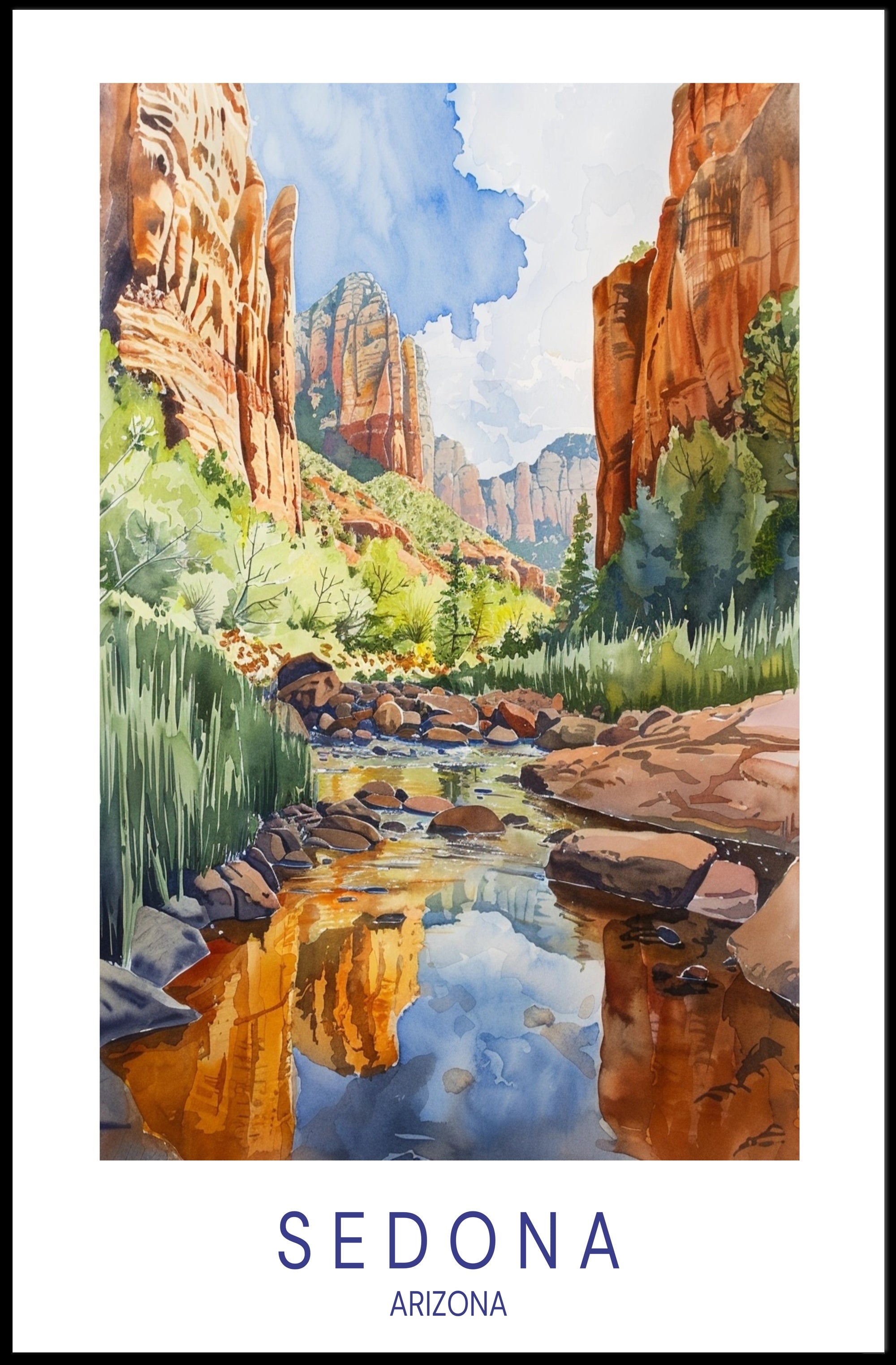 Serene Sedona Poster PosterGoat
