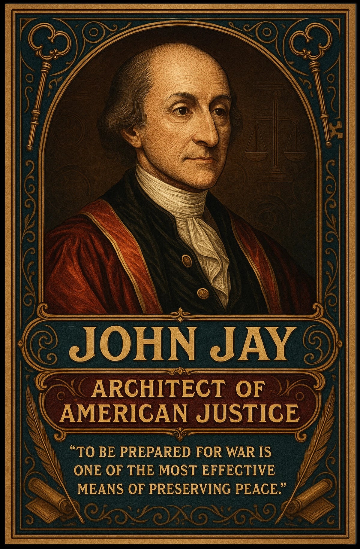John Jay Architect Of American Justice Poster