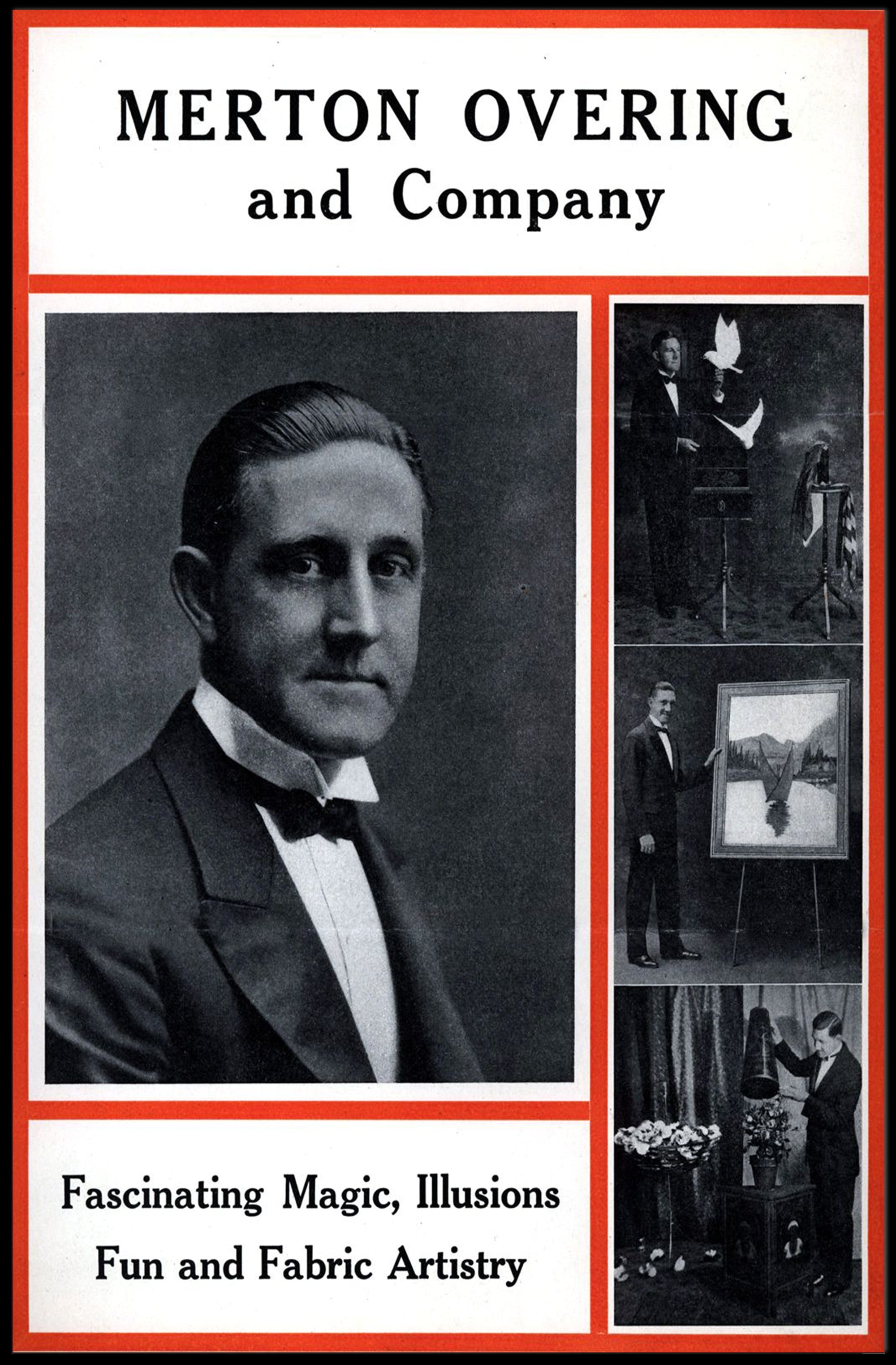 Merton Overing Magic Illusions Early 20th Century Artistic Poster