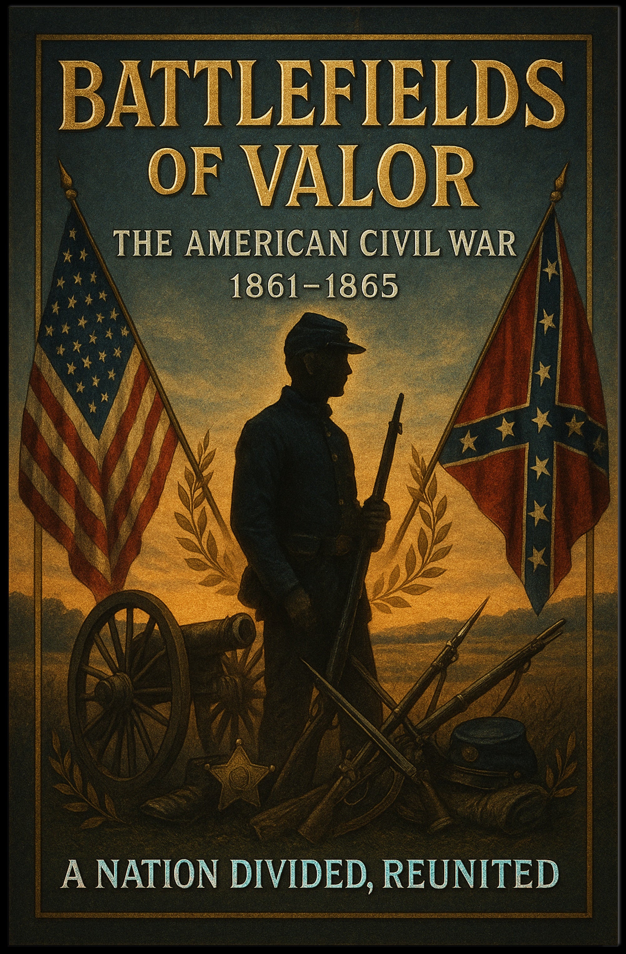 Battlefields of Valor The American Civil War Poster PosterGoat