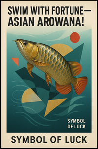 Swim with Fortune Asian Arowana Poster