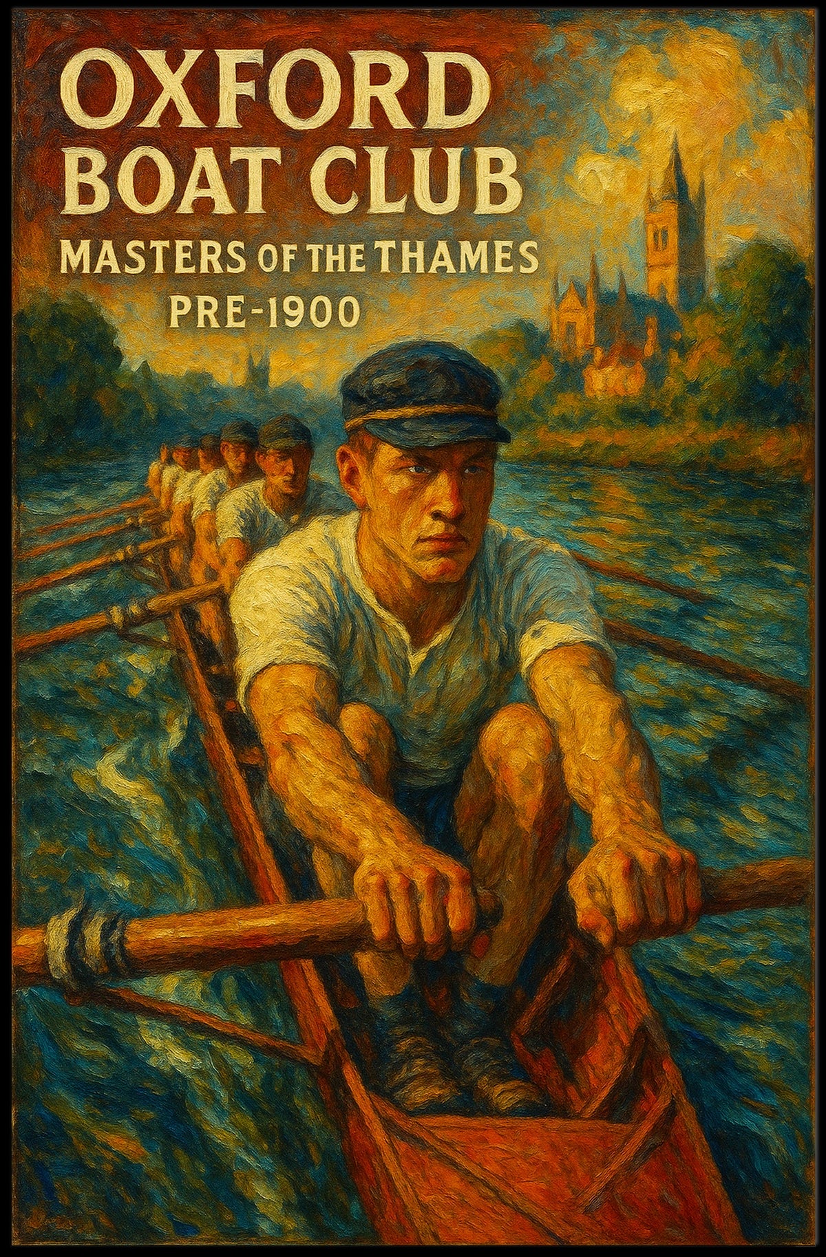 Oxford Boat Club Masters Of The Thames Poster