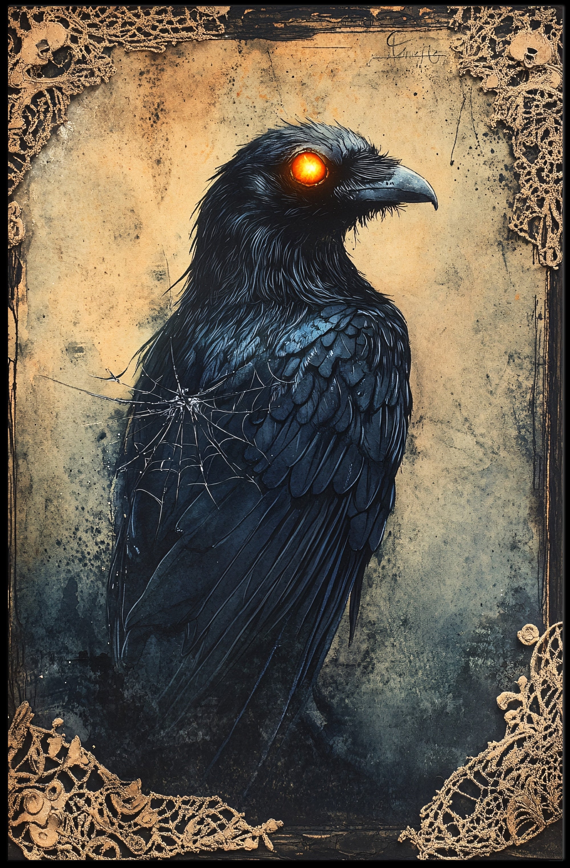 The Enigmatic Raven Poster