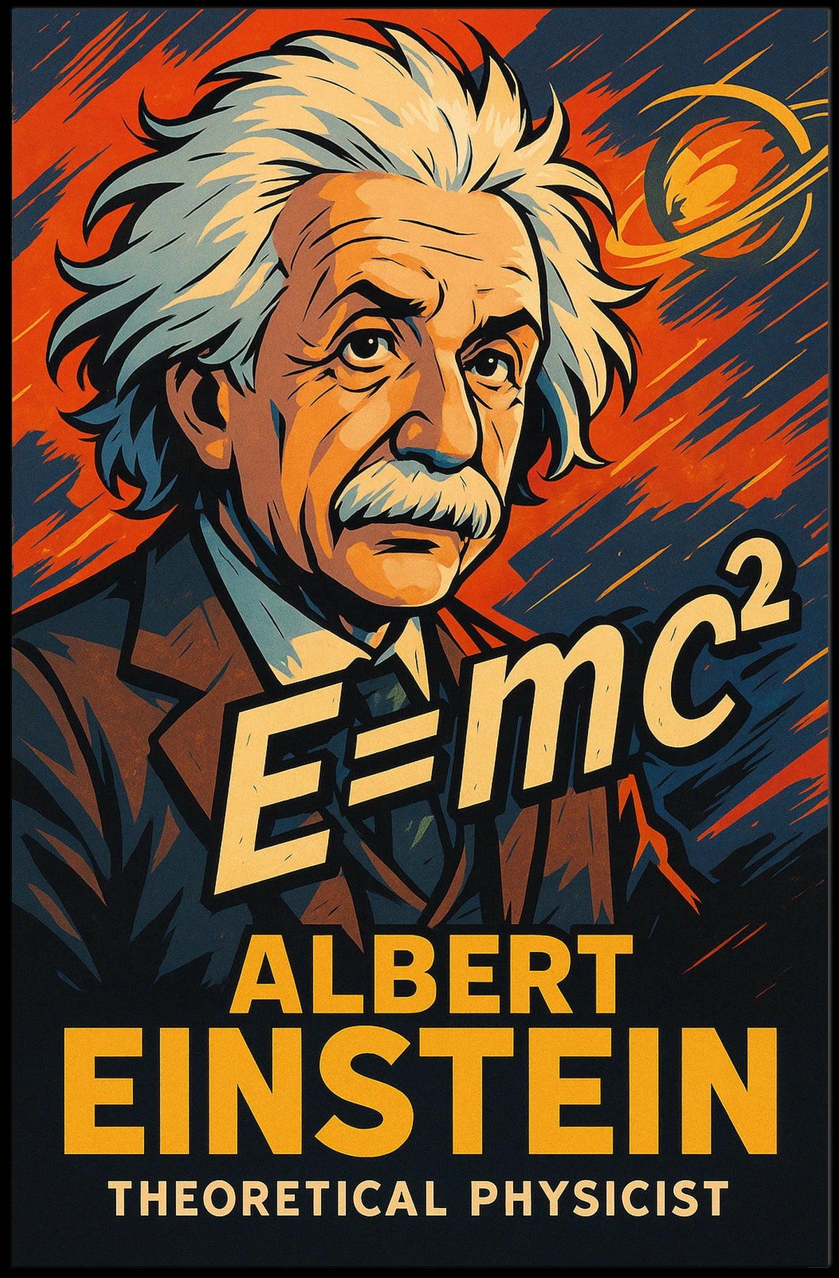 Albert Einstein Theoretical Physicist Poster
