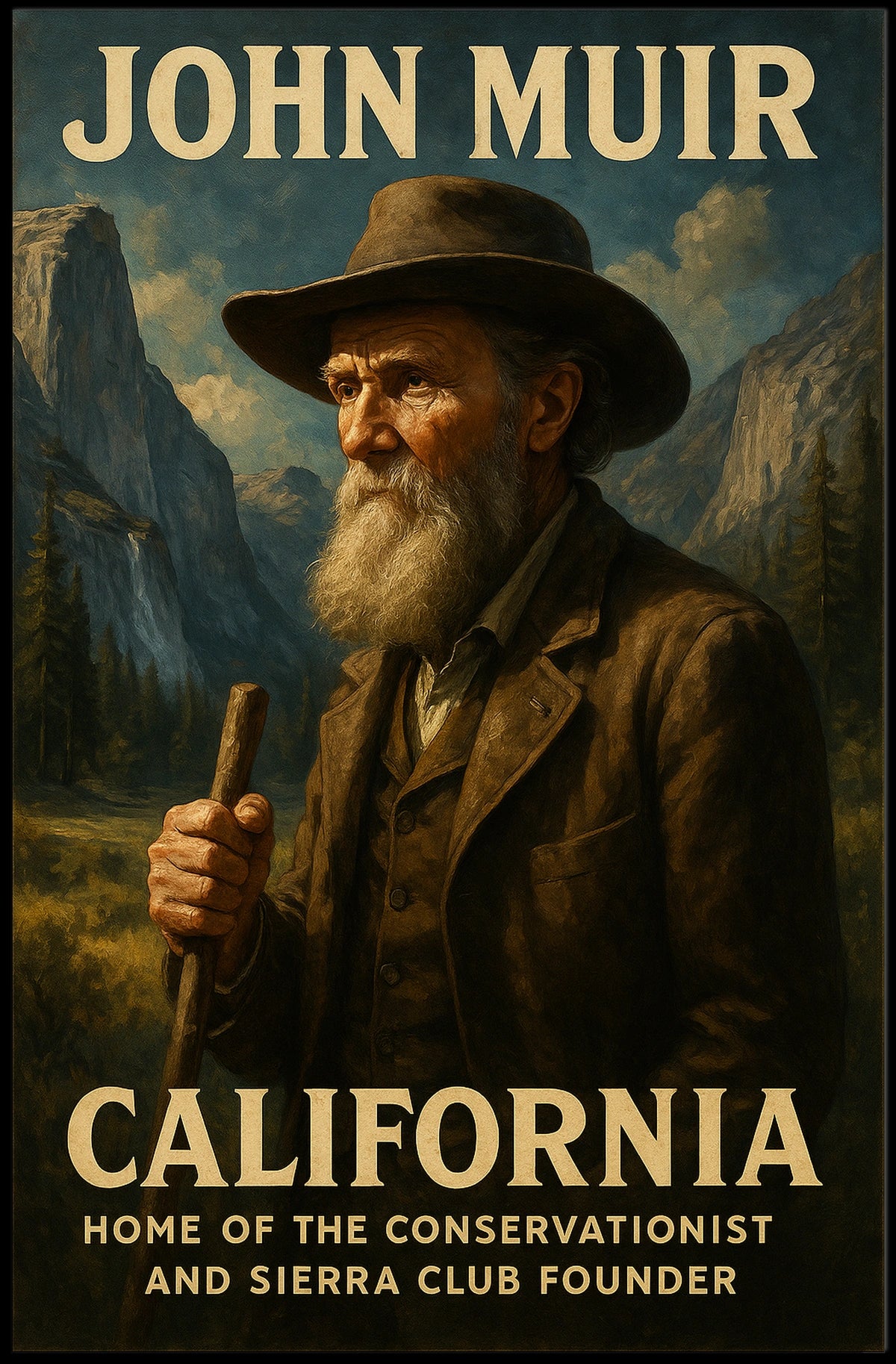 John Muir Conservationist And Sierra Poster