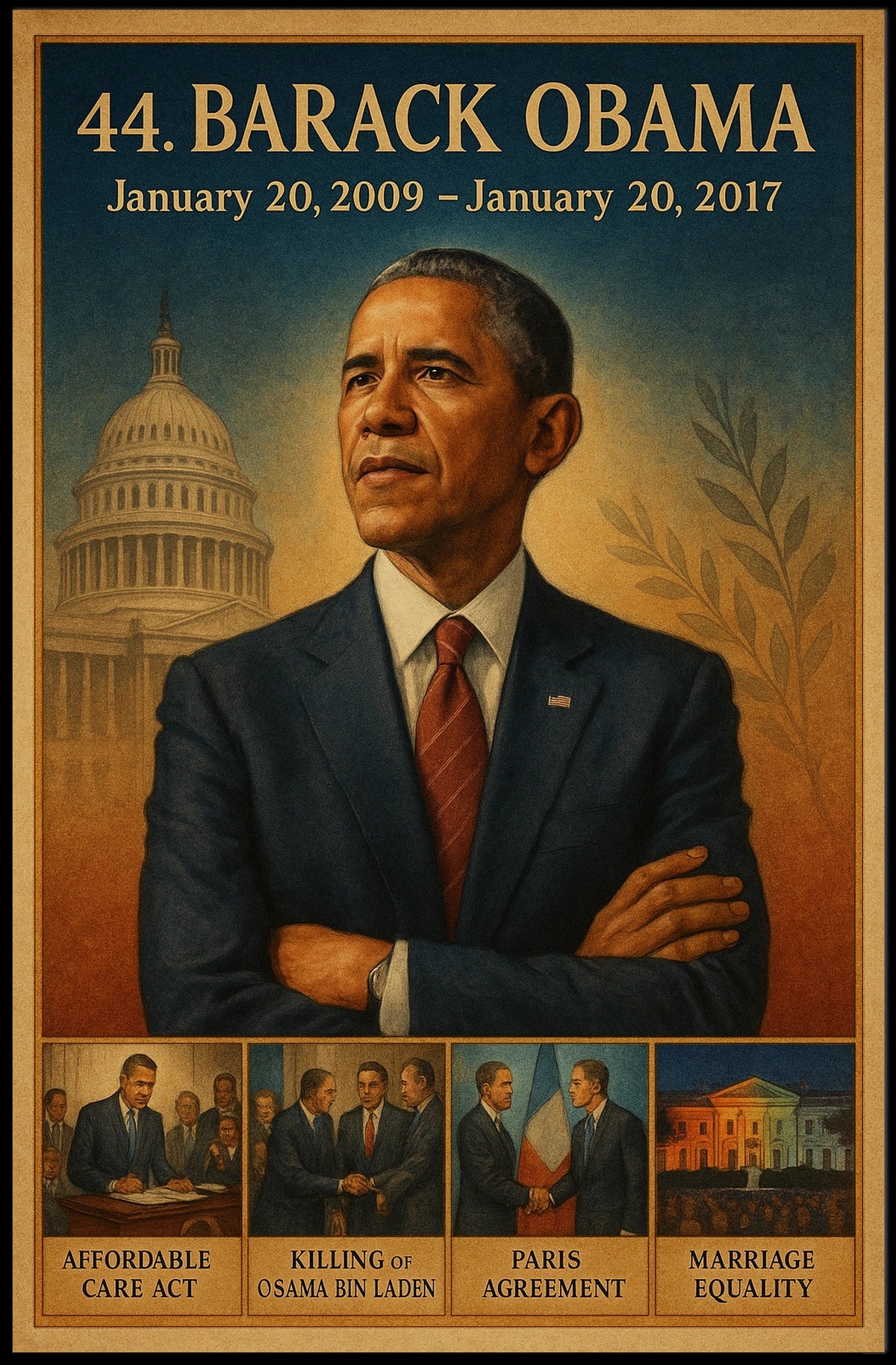 Barack Obama's Legacy: Iconic Historical or Presidential Poster