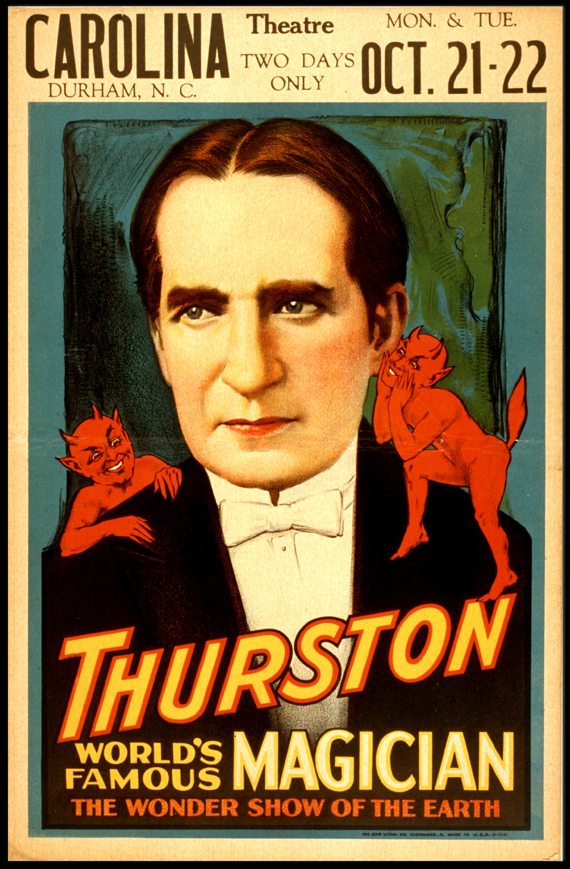 Thurston Magic Show Vintage Wonder Historical Poster